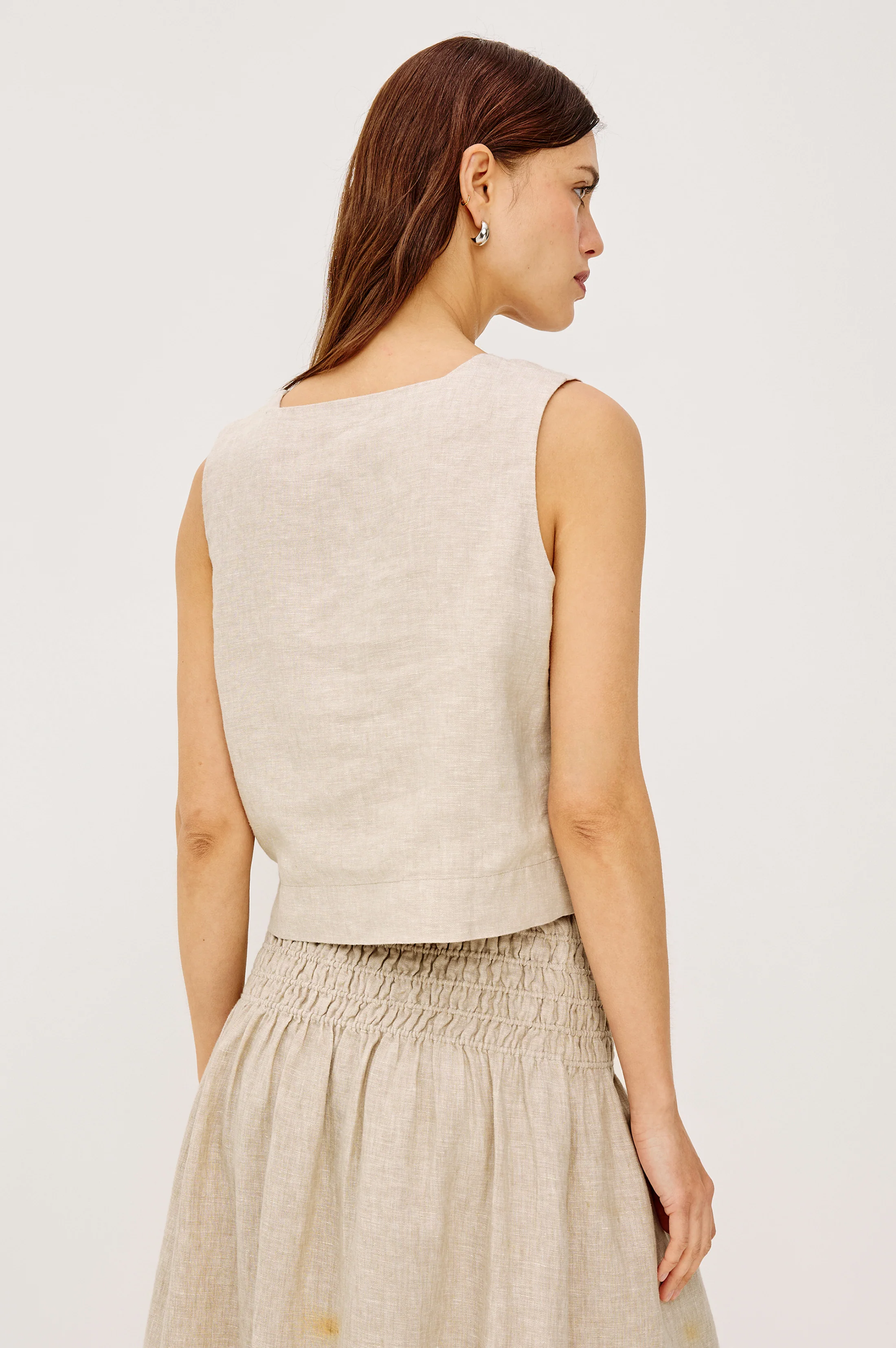 AKIRA TOP - HEATHERED FLAX - Image 5