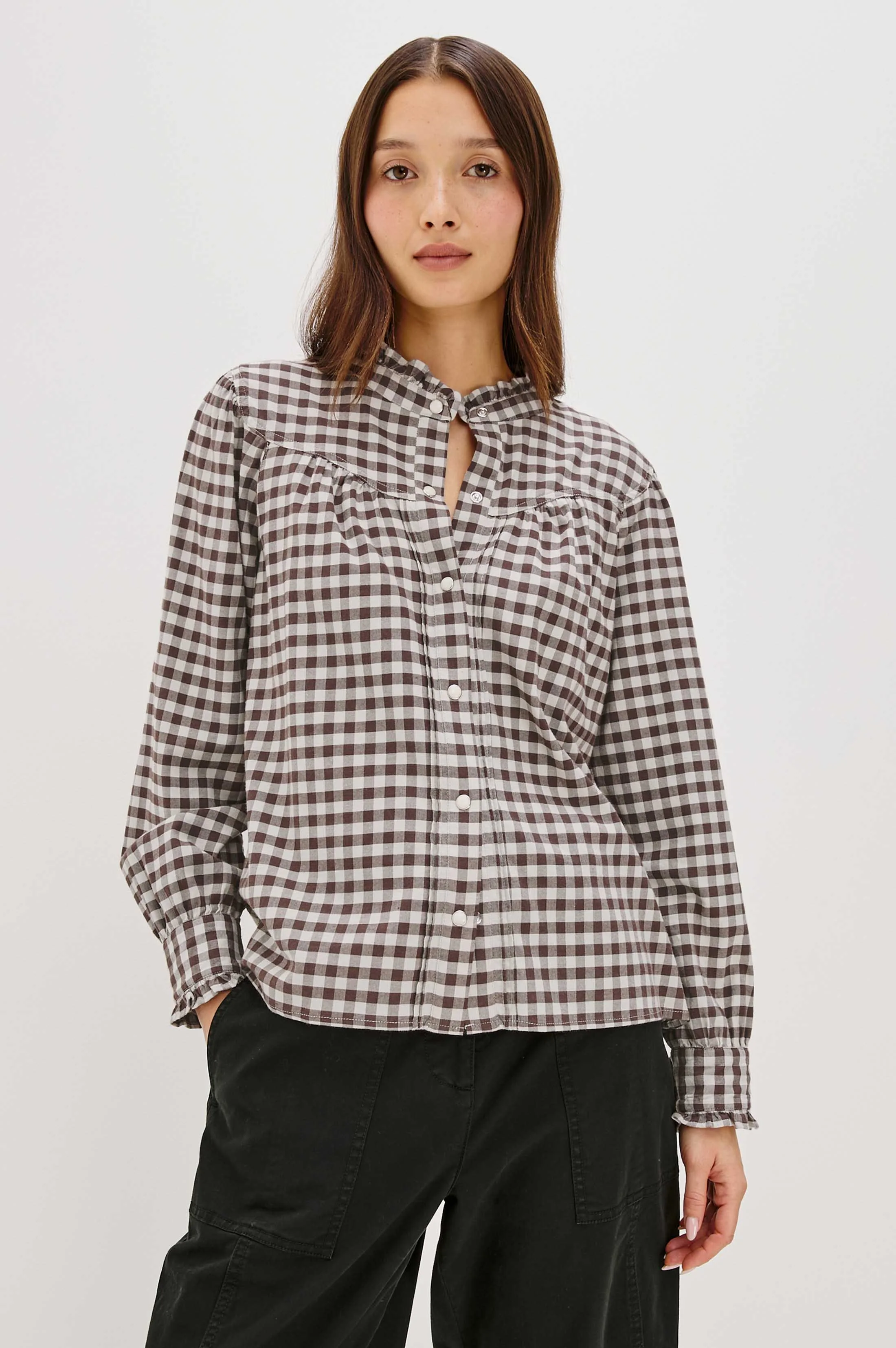 ALANNA SHIRT - CHOCOLATE CHIP