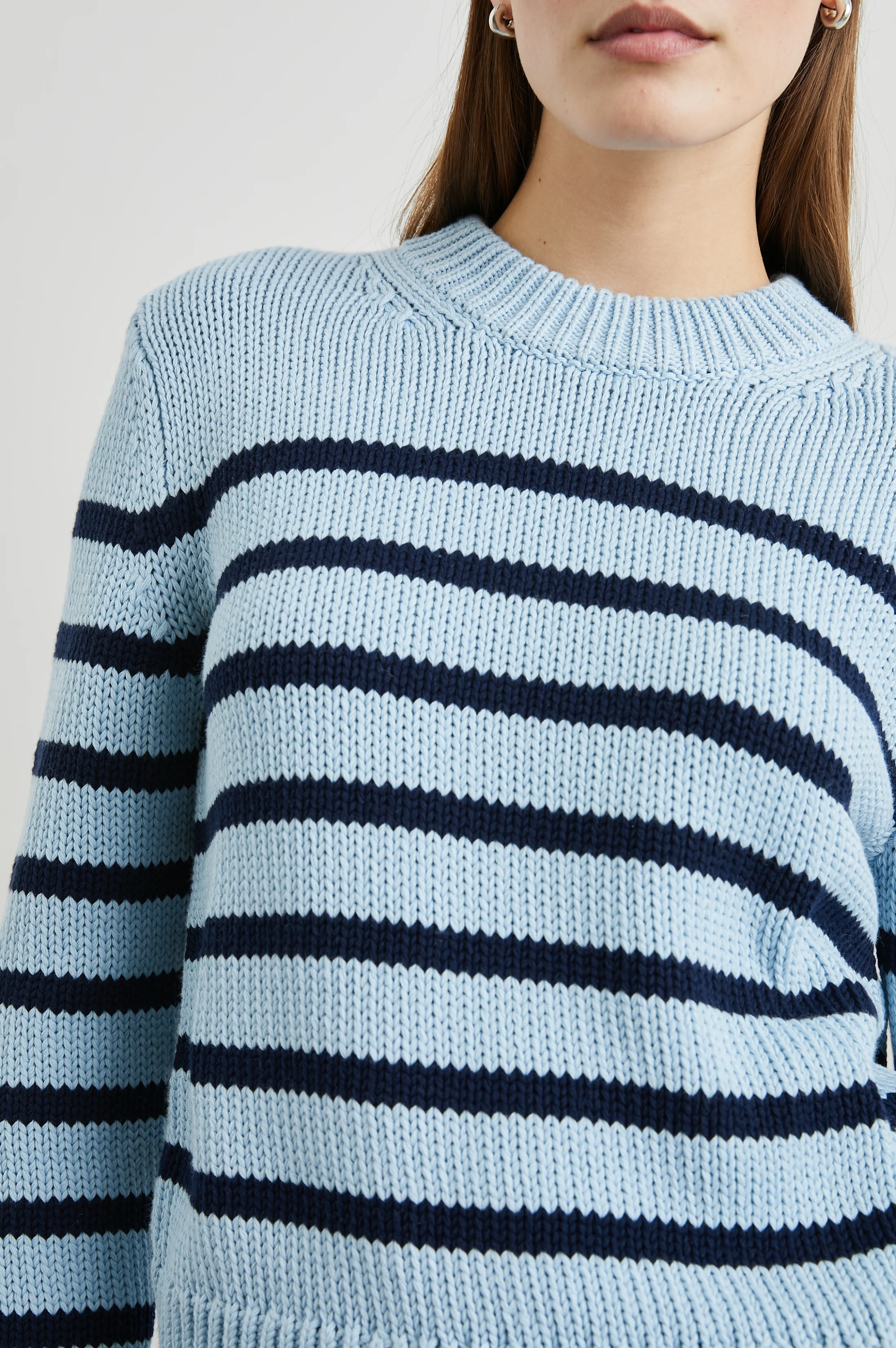 ALISE SWEATER - SKY NAVY STRIPE - Image 2