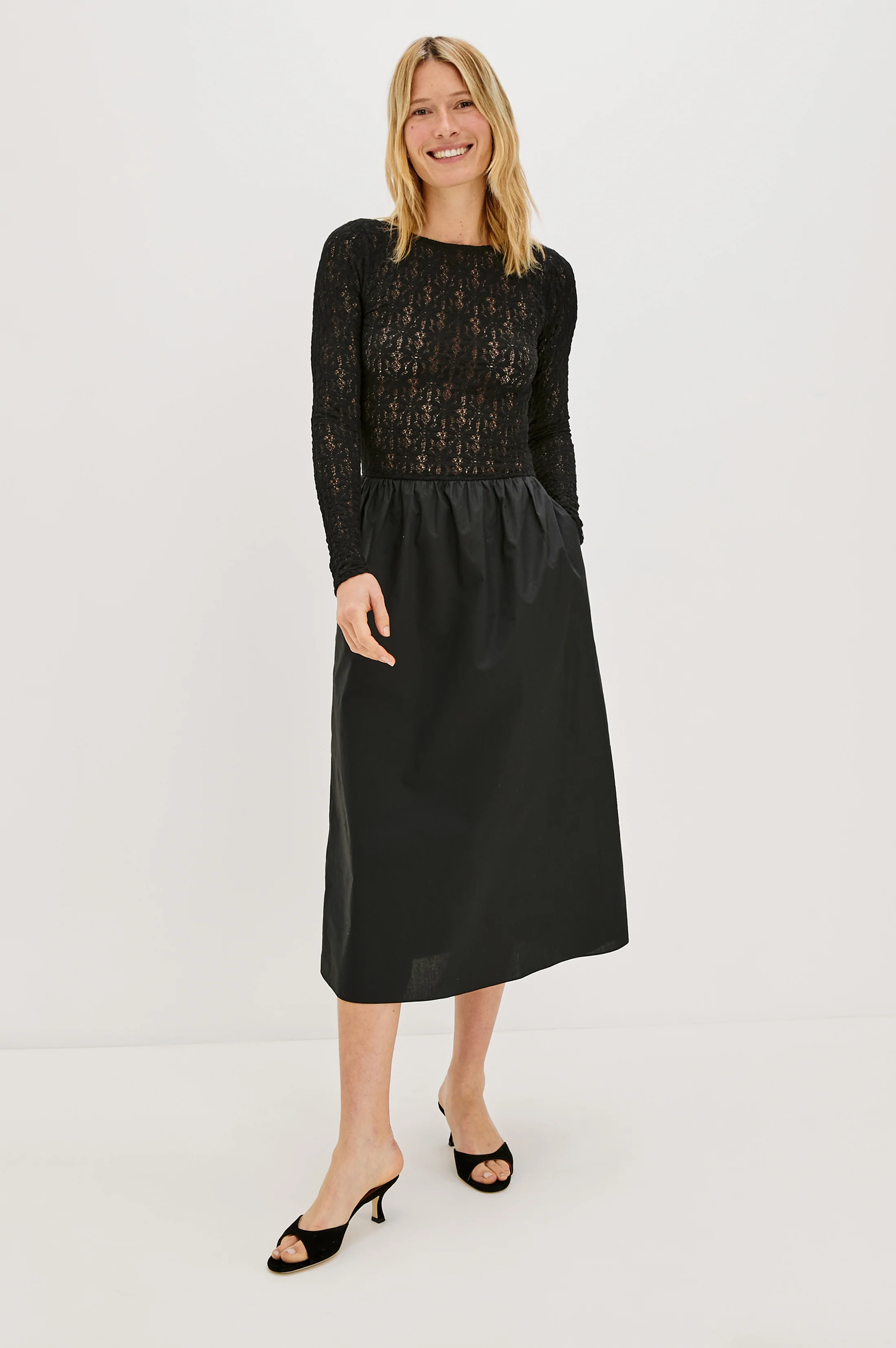 AMBERLY DRESS - BLACK LACE - Image 4