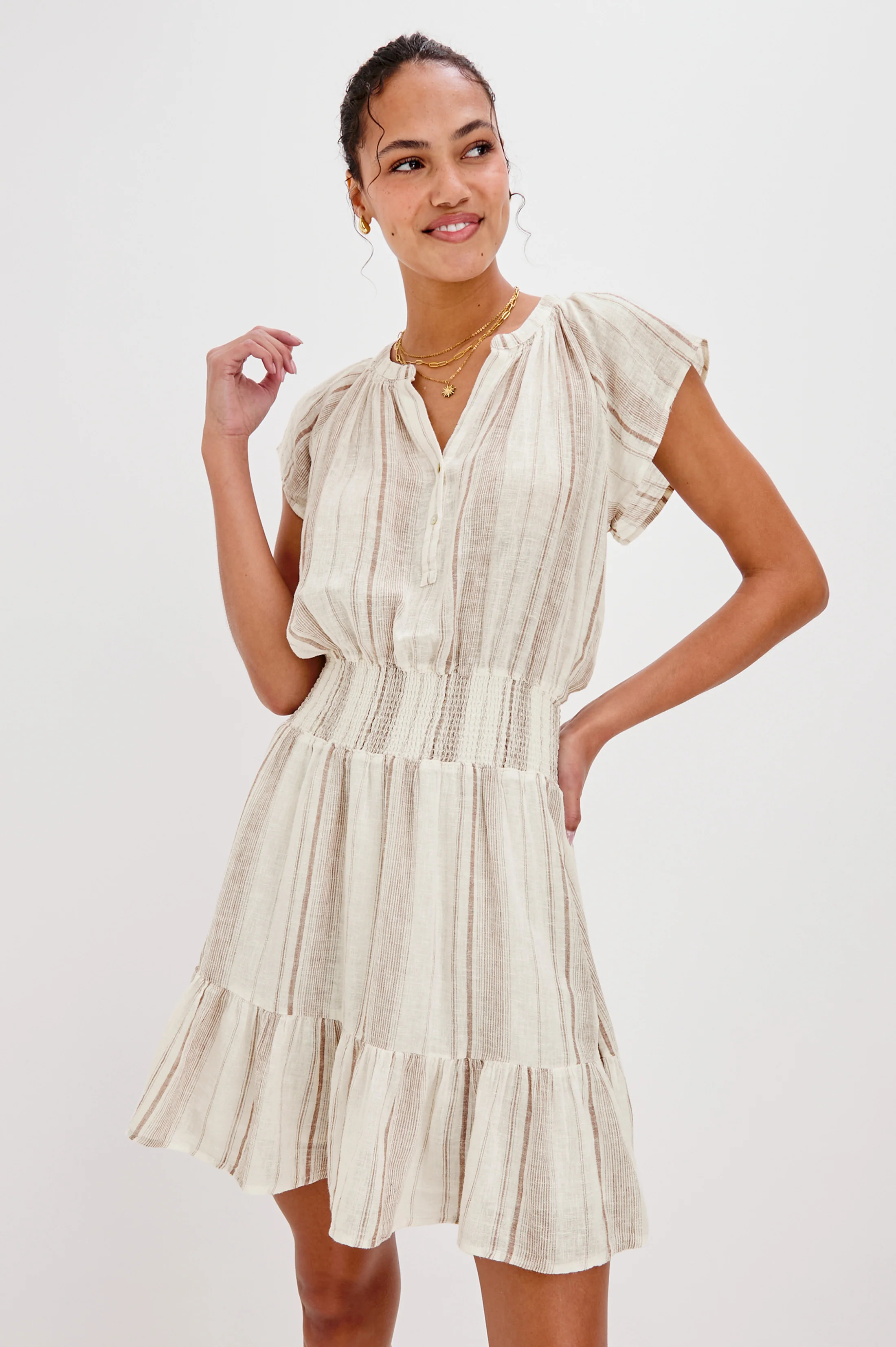 AUGUSTINE DRESS - REIMS STRIPE