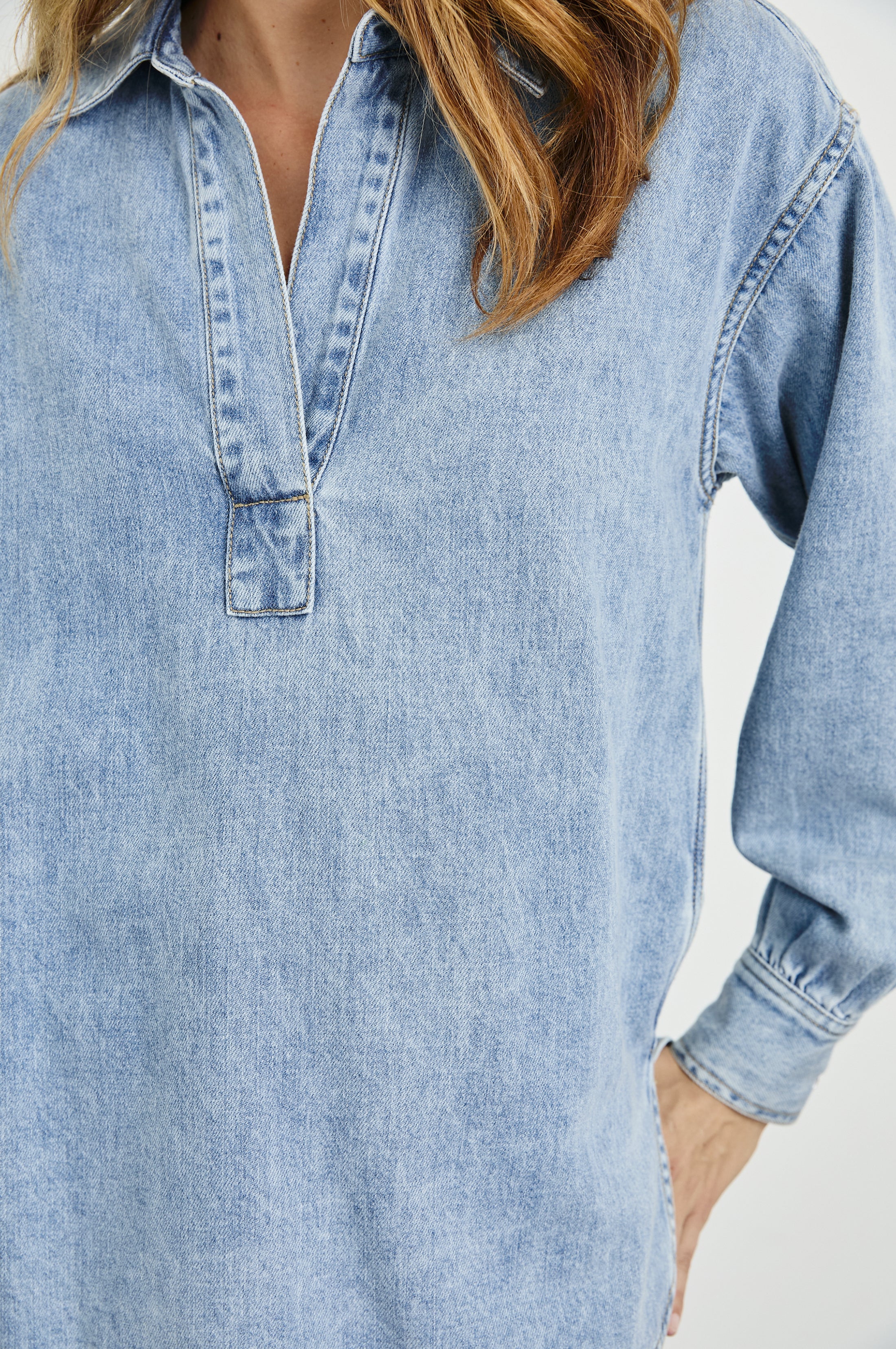 BENNETT TOP - FADED INDIGO - Image 2