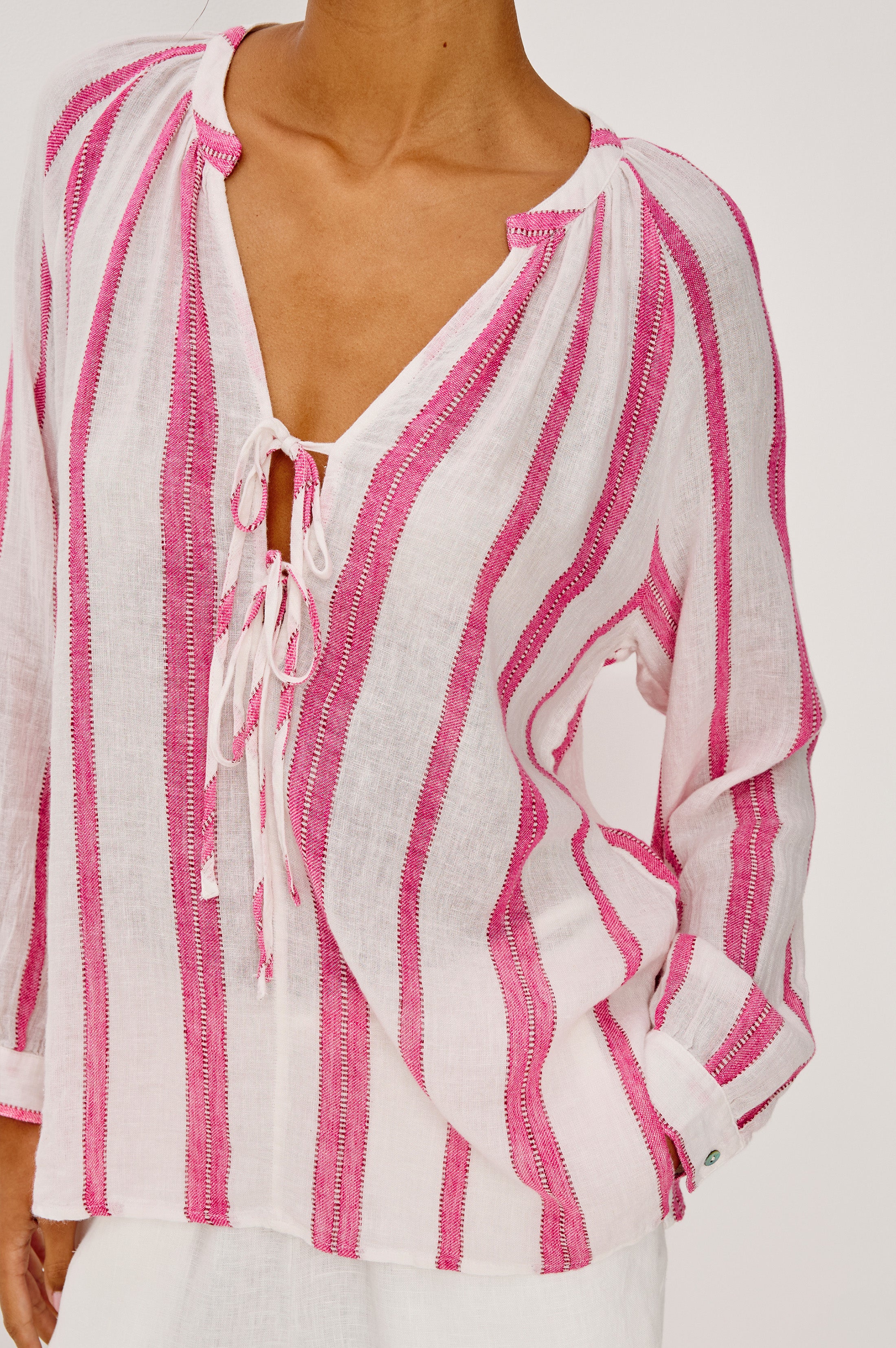 BRIELLE TOP - DELFINE STRIPE - Image 2