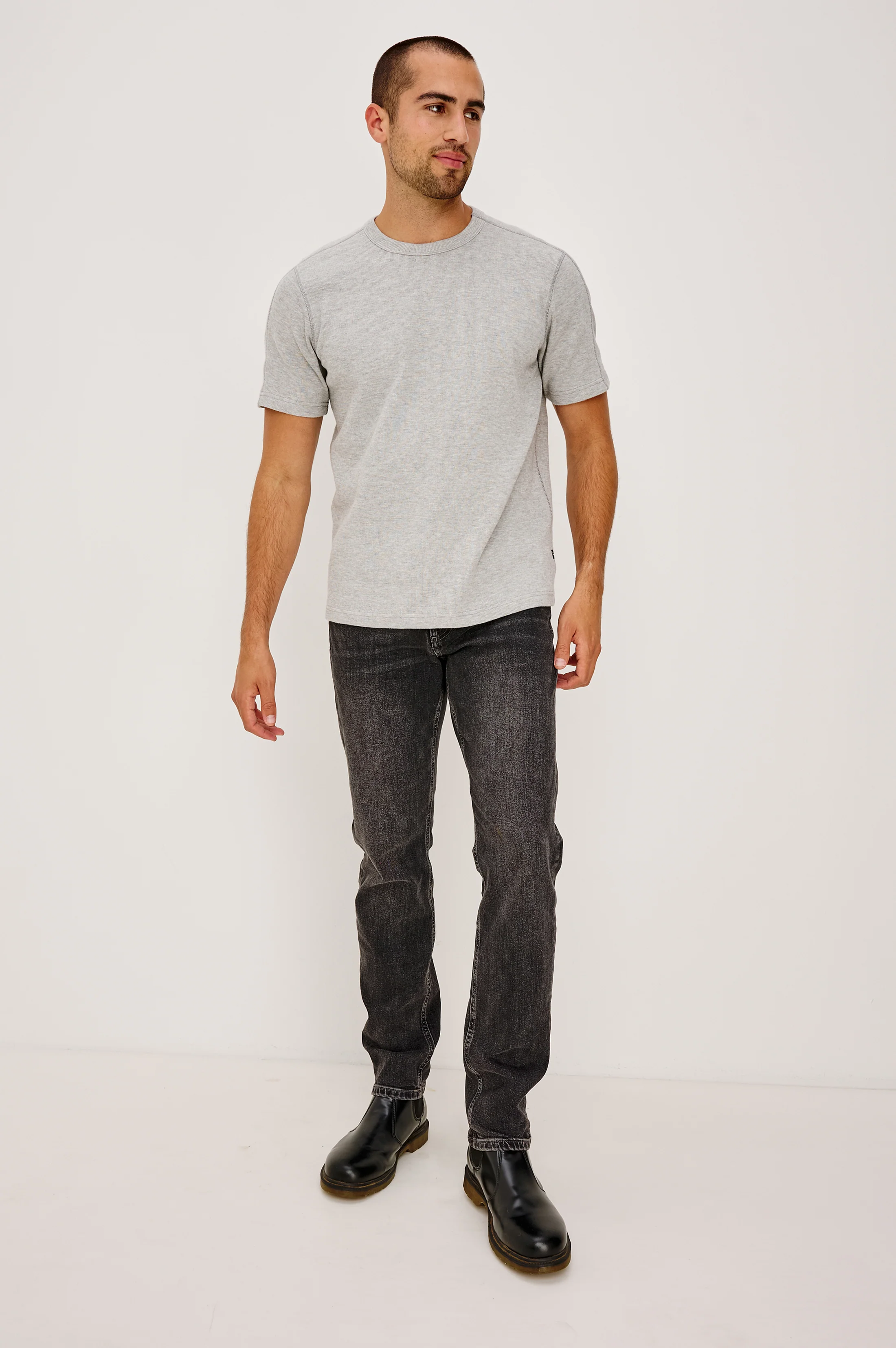 BROOKS T-SHIRT - GREY HEATHER - Image 3