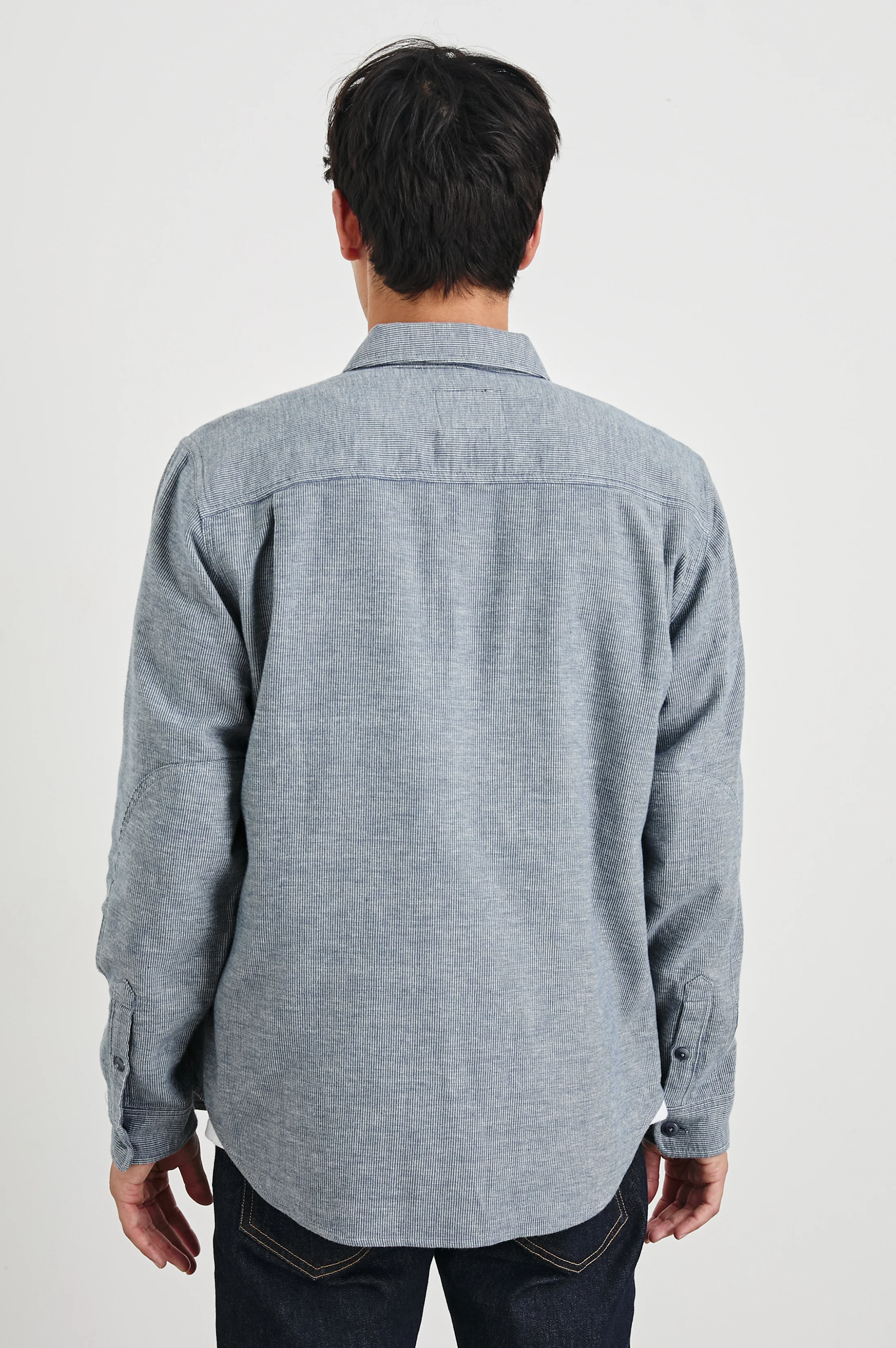 BURR SHIRT JACKET - DENIM WHITE - Image 6