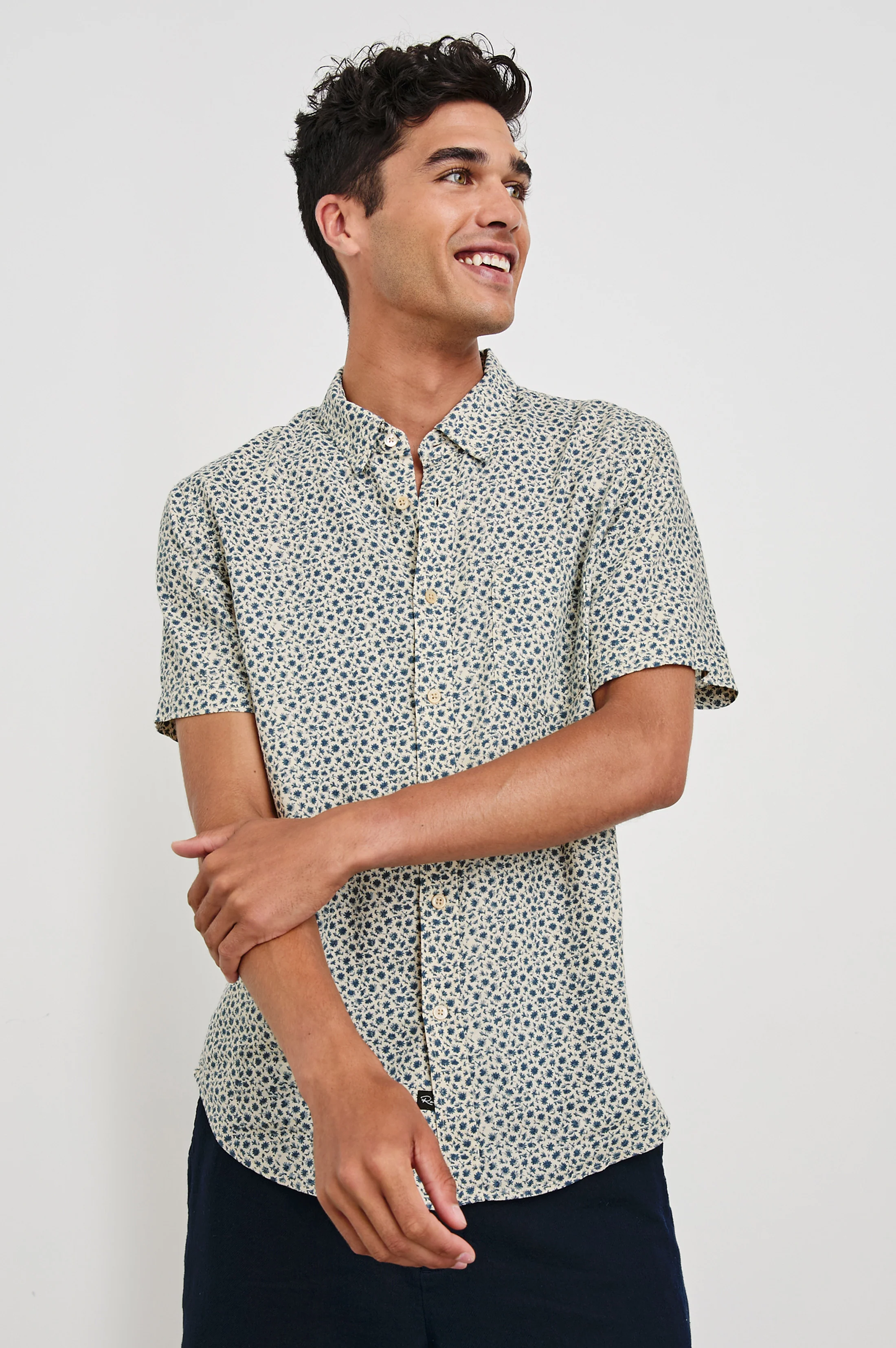 CARSON SHIRT - AUTUMN DAISY OCEAN