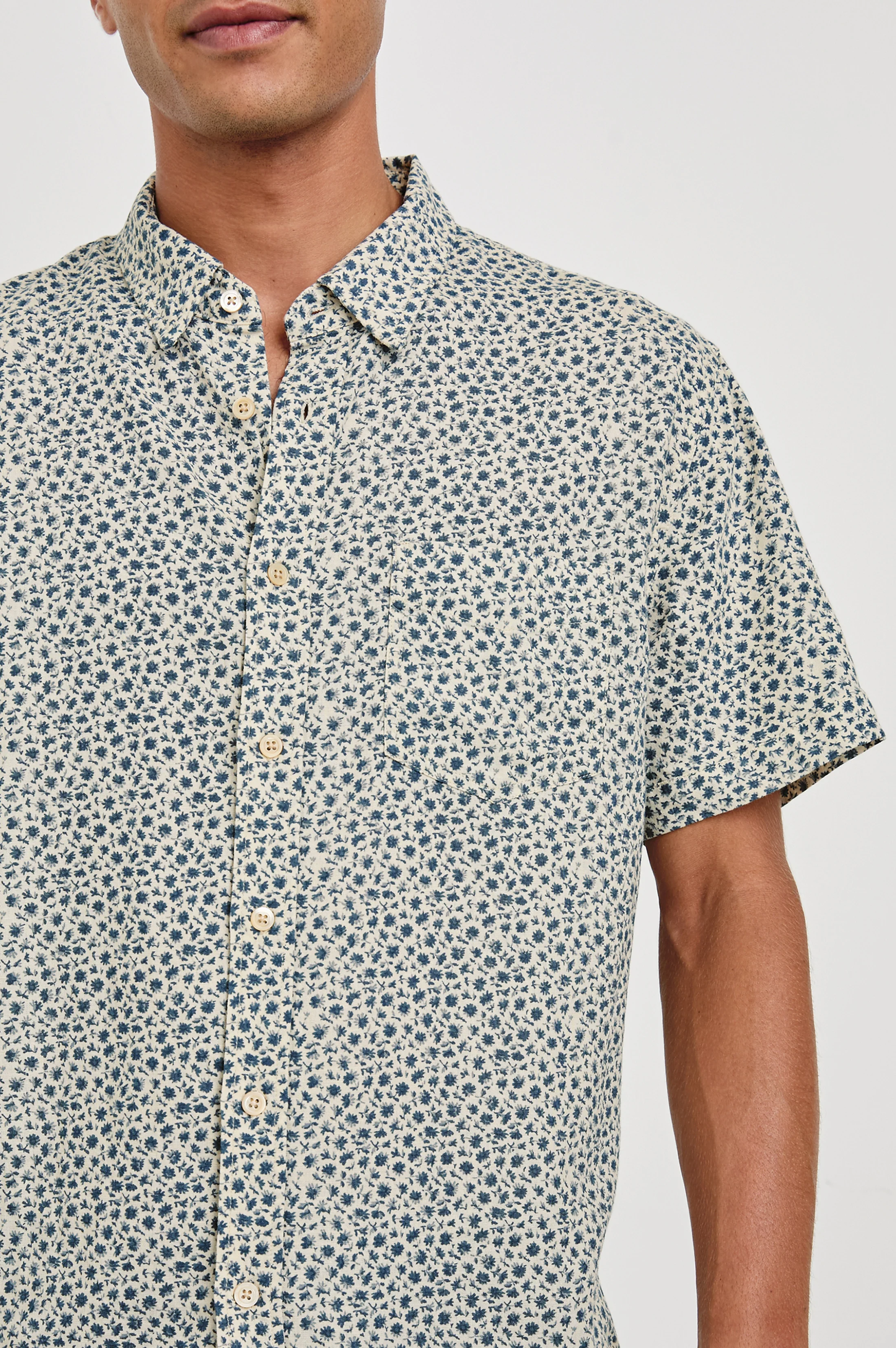 CARSON SHIRT - AUTUMN DAISY OCEAN - Image 2