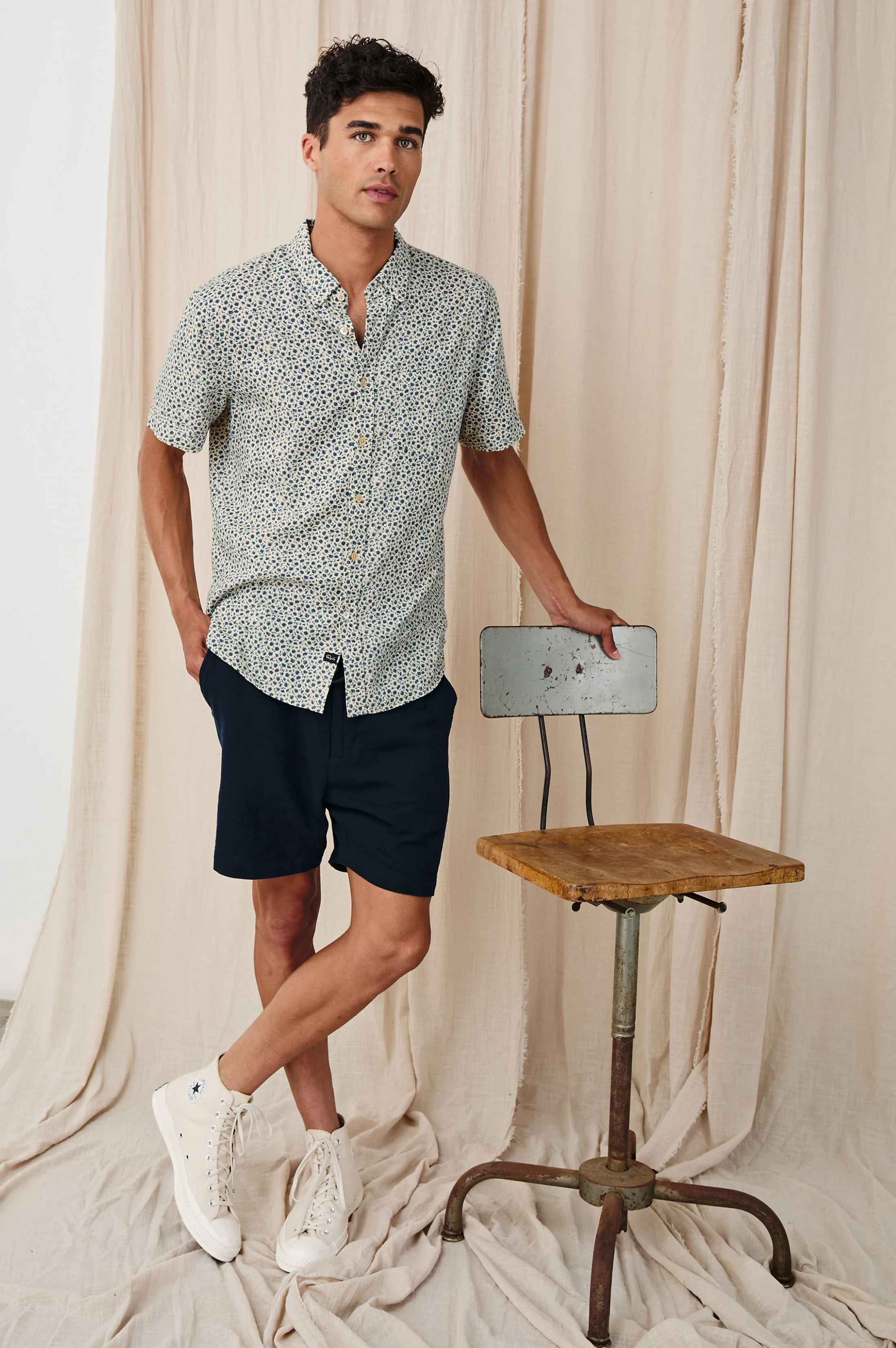 CARSON SHIRT - AUTUMN DAISY OCEAN - Image 3