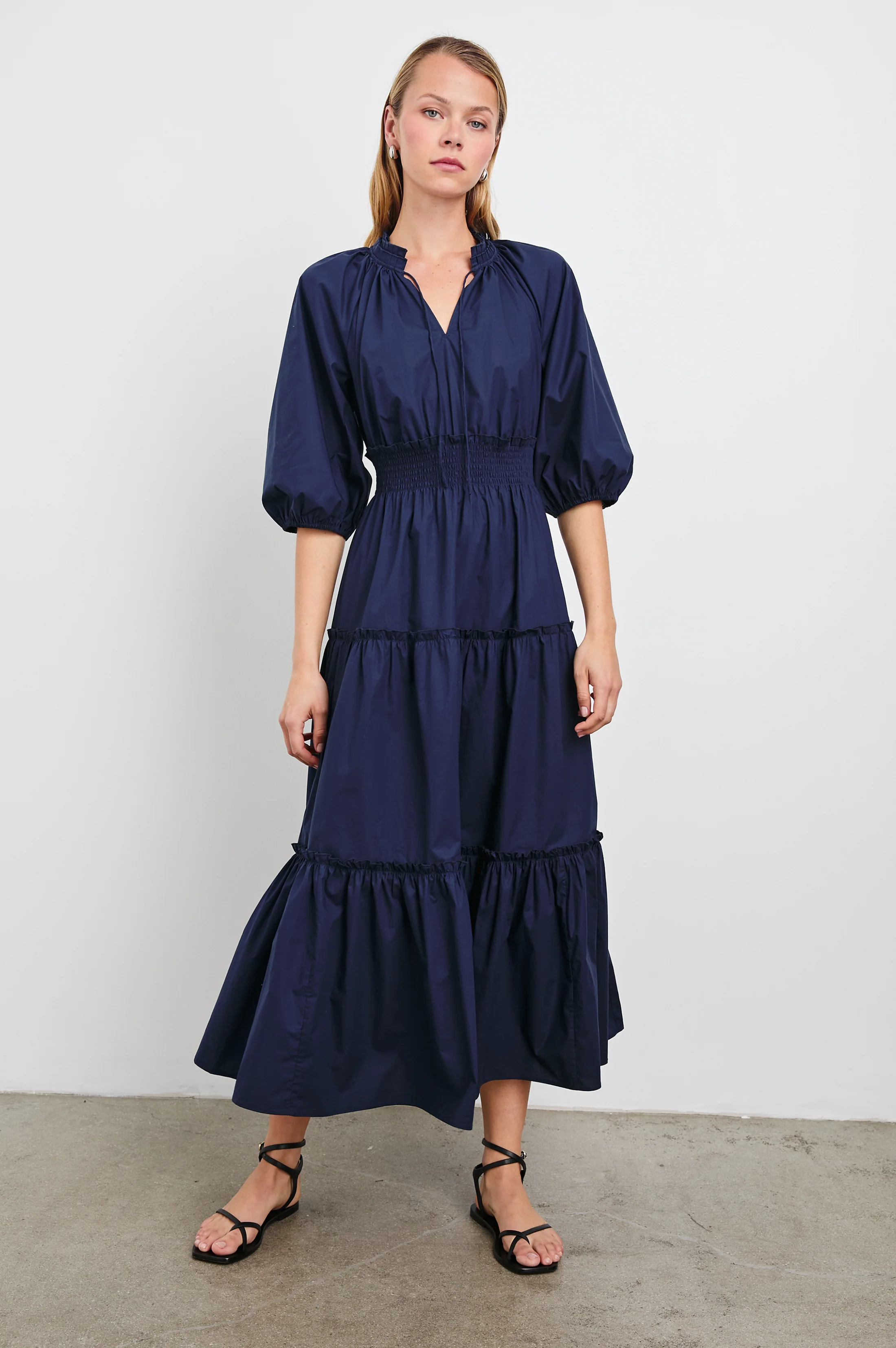 CATERINE DRESS - NAVY - Image 4