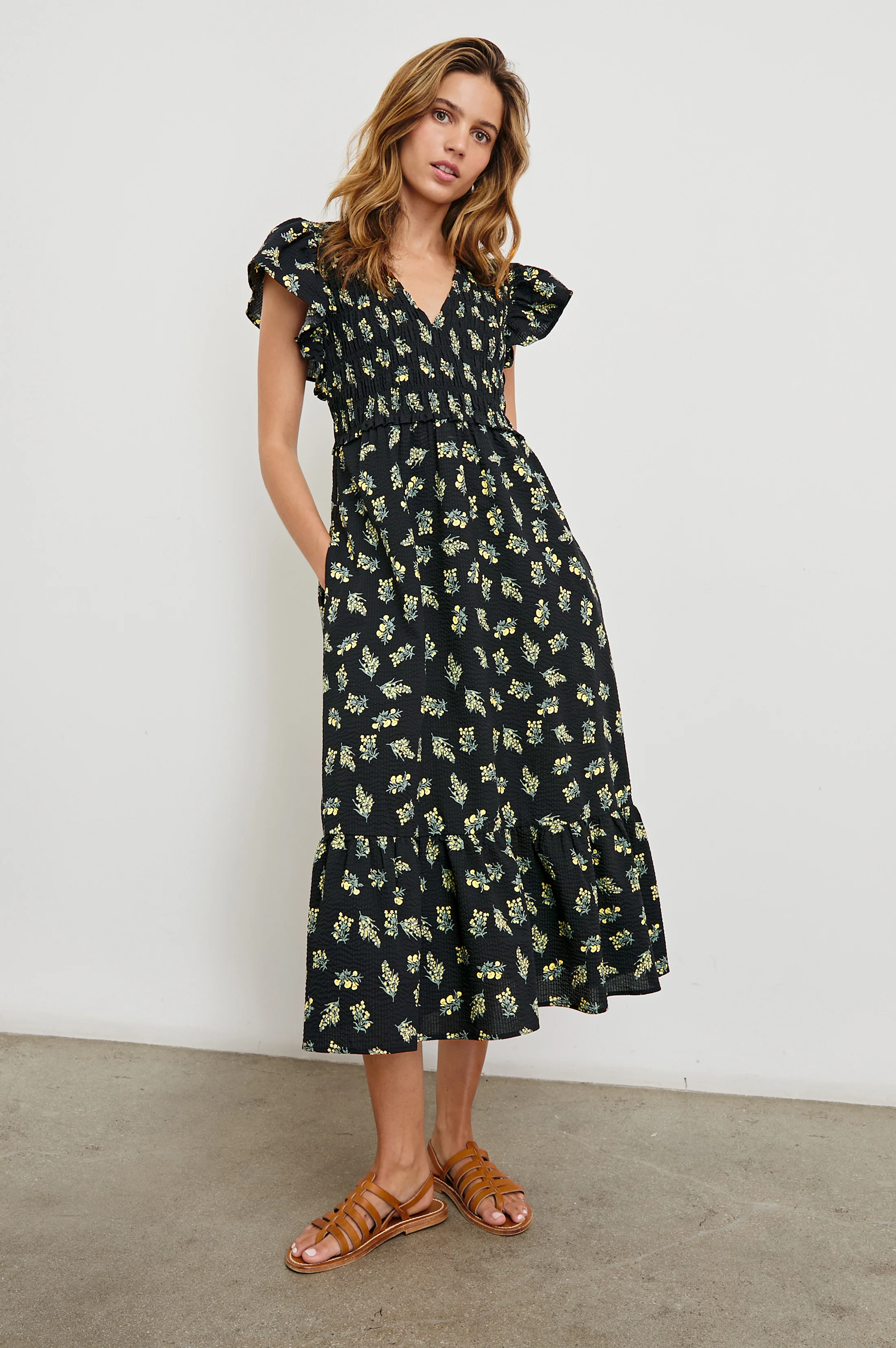 CLEMENTINE DRESS - DARK AMARYLLIS - Image 3