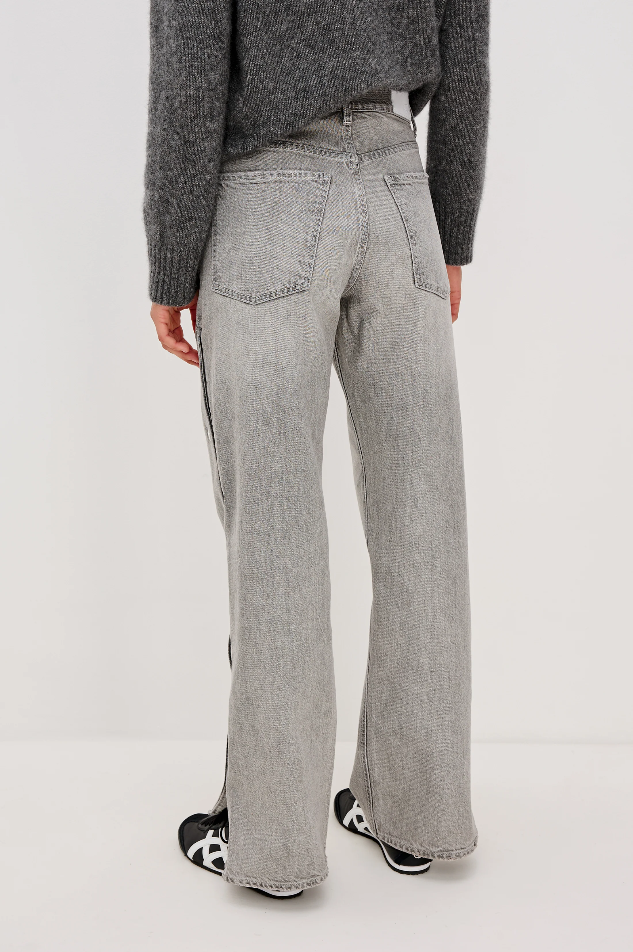 DEL MAR BOYFRIEND - STONE GREY STUDDED - Image 4
