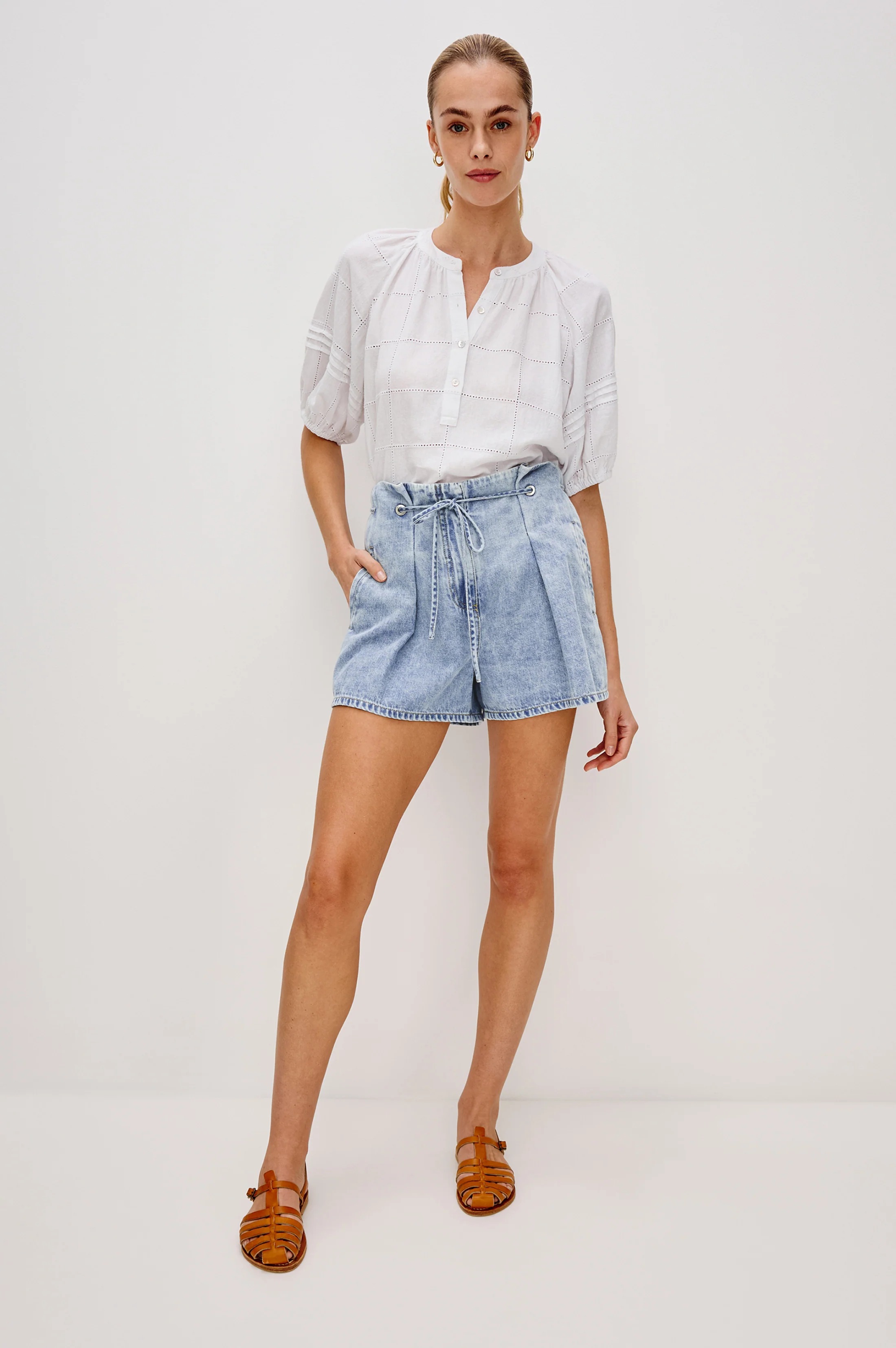 ELECTRA SHORT - FADED INDIGO - Image 4