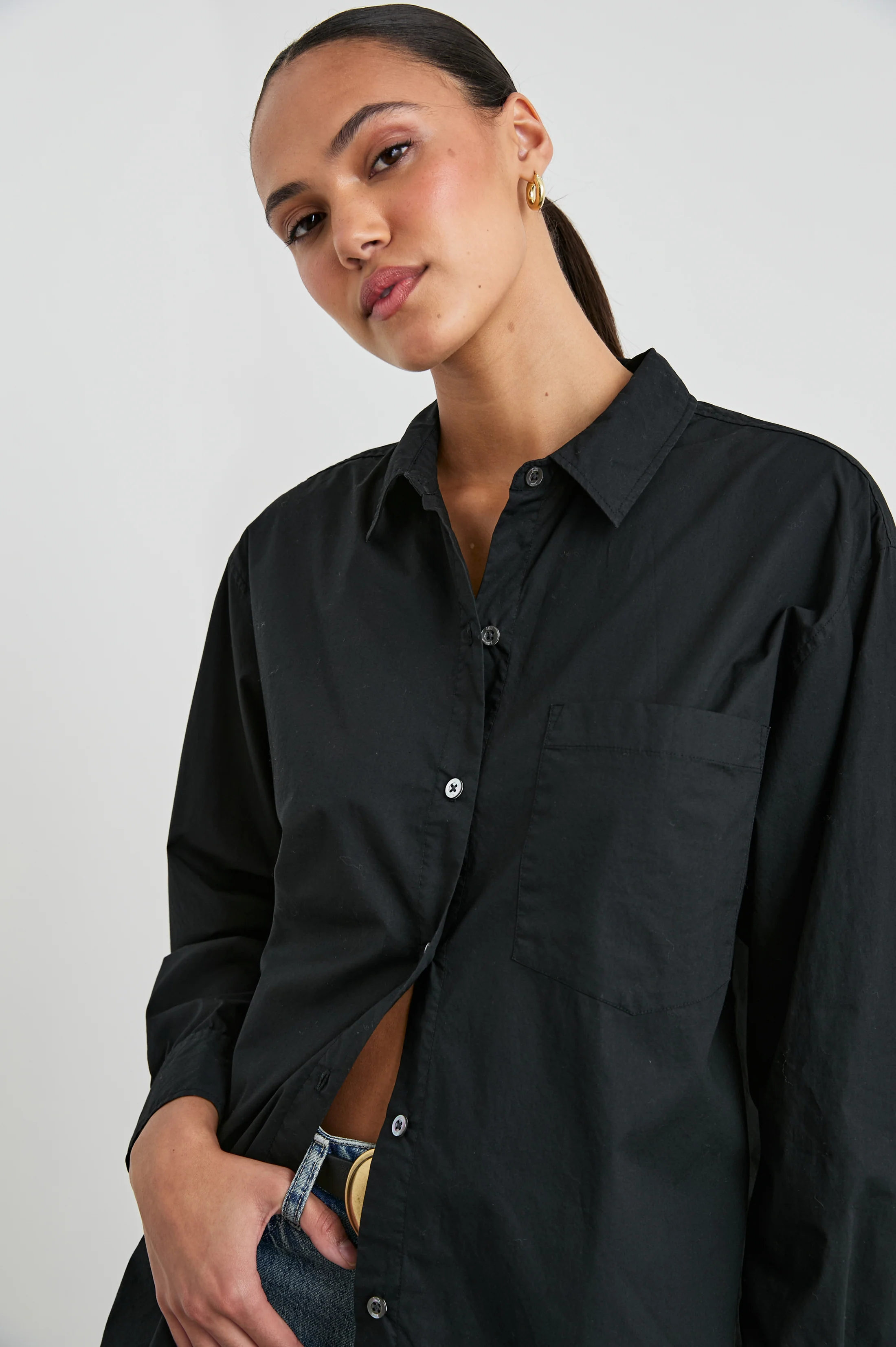 ELSA SHIRT - BLACK - Image 2