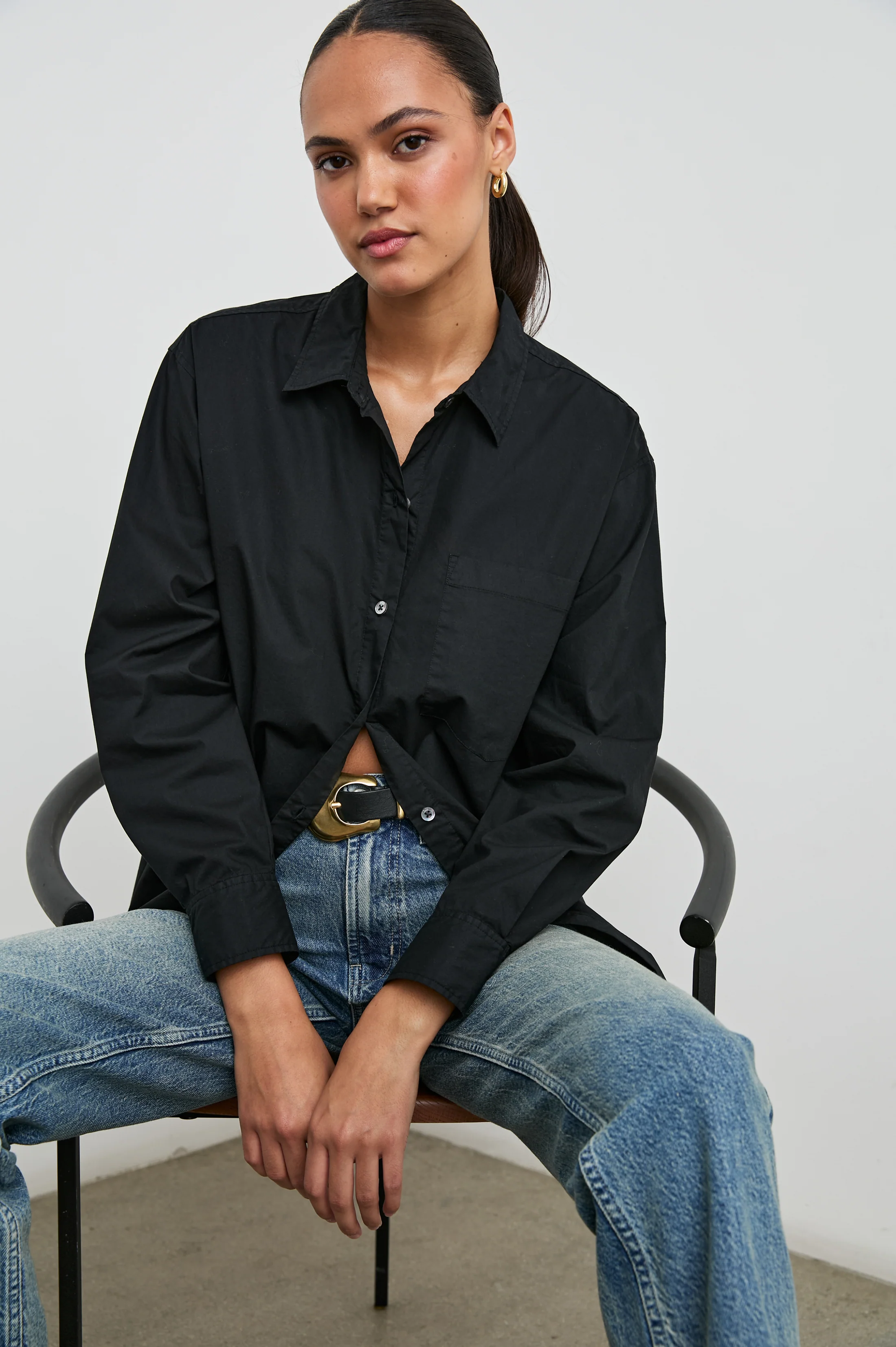 ELSA SHIRT - BLACK - Image 5