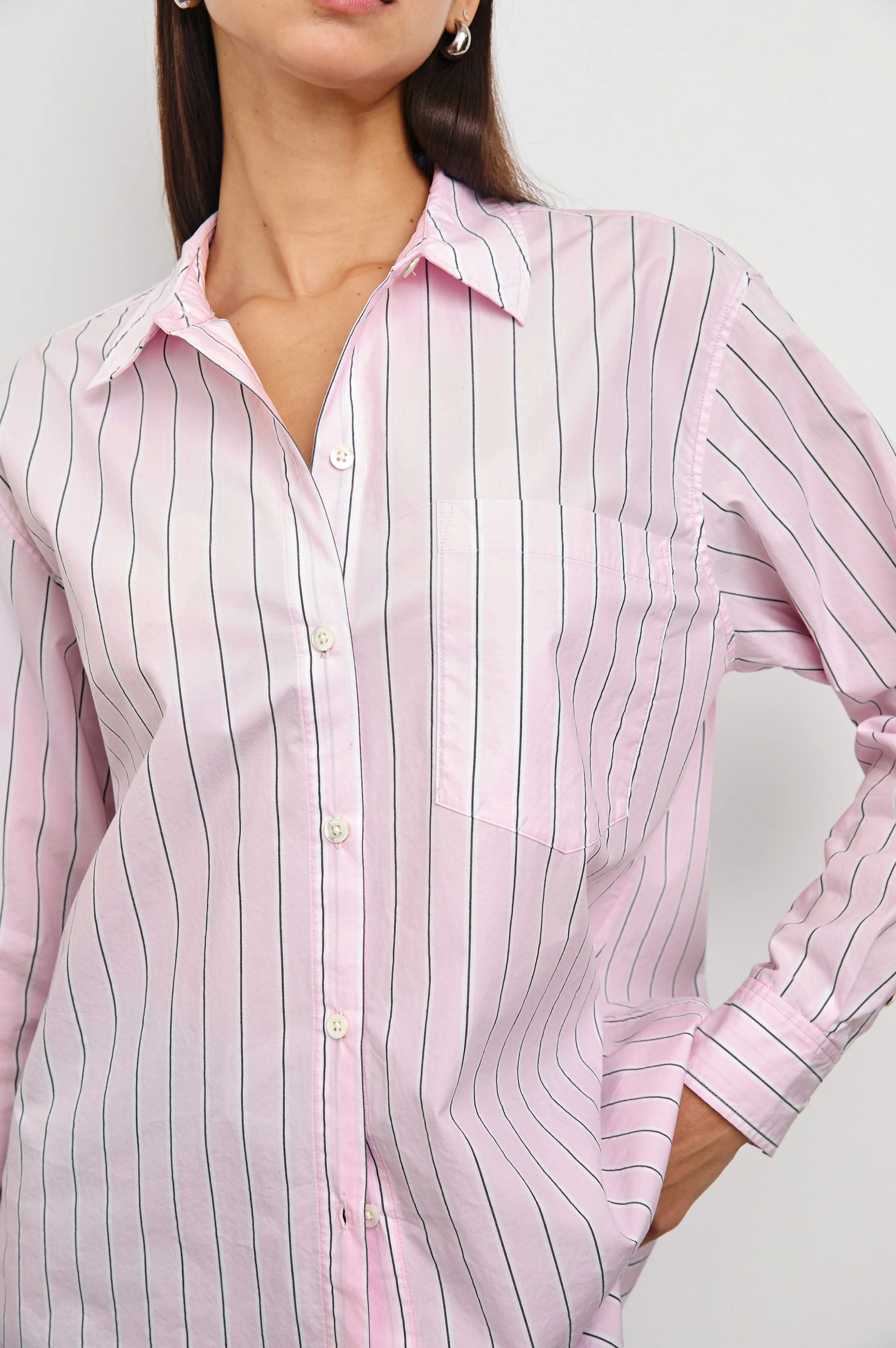 ELSA SHIRT - CHERRY BLOSSOM STRIPE - Image 2