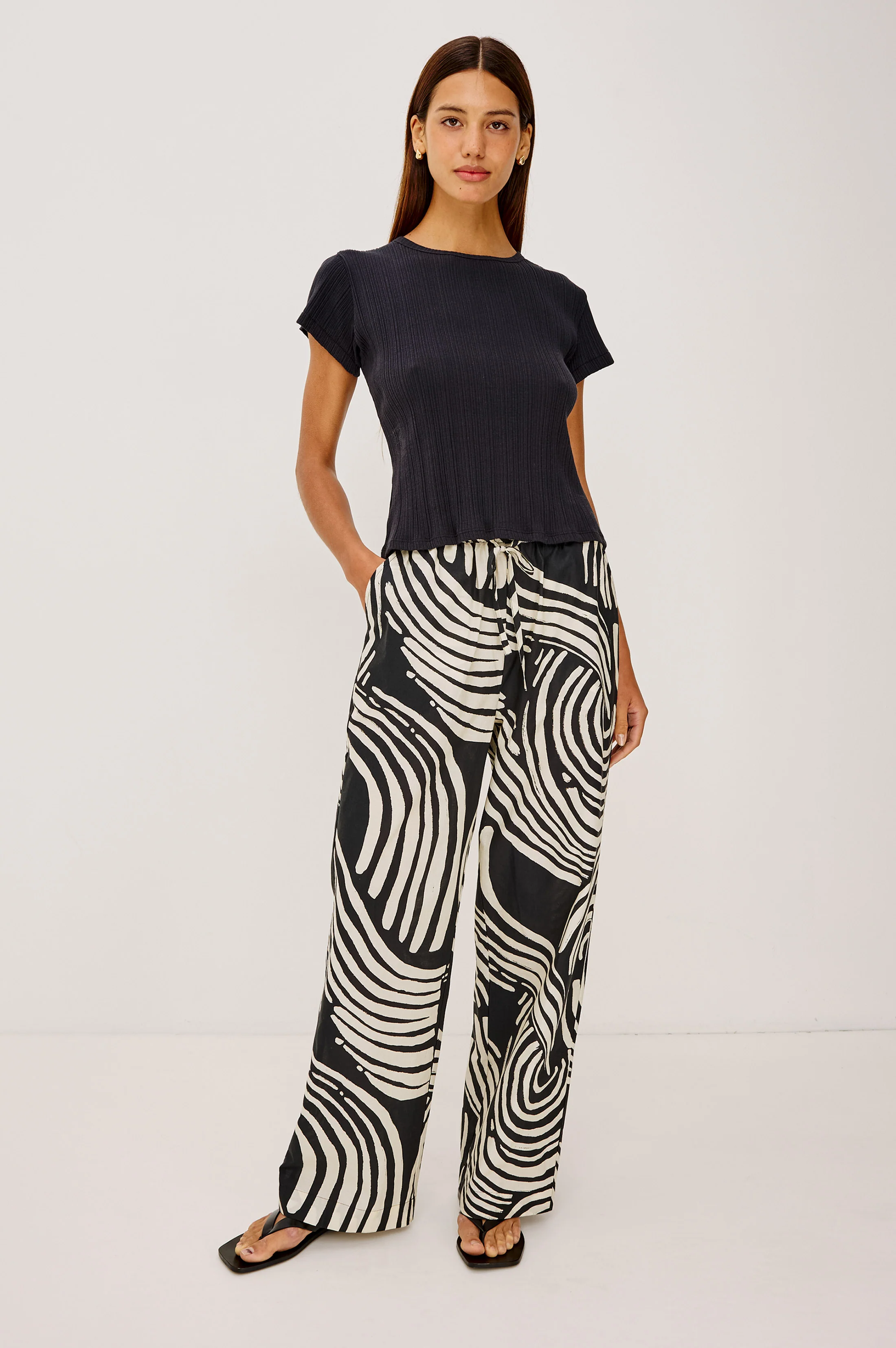 EMMIE PANT - ONYX WAVES