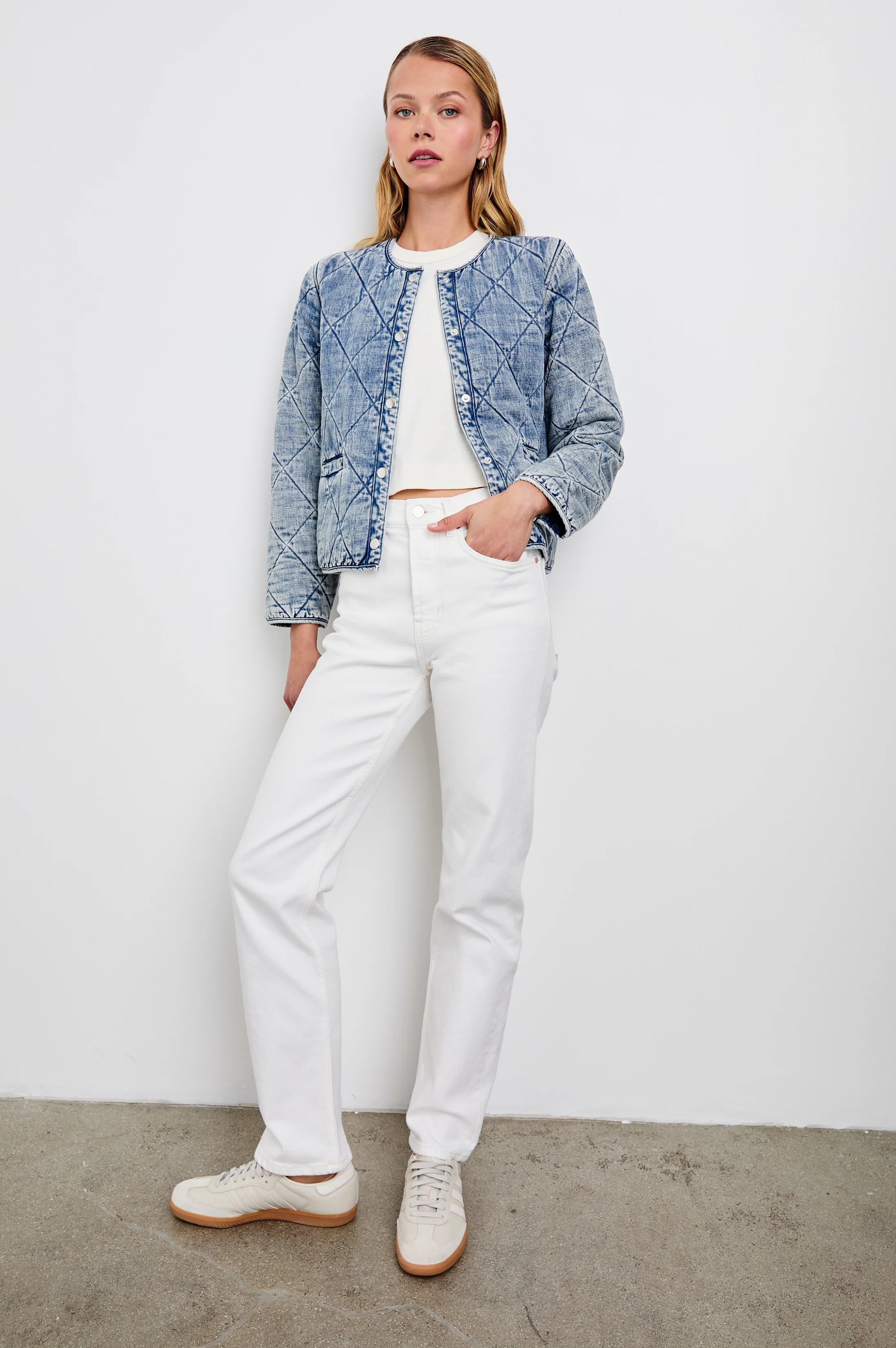 ENCY JACKET - MID BLUE - Image 3