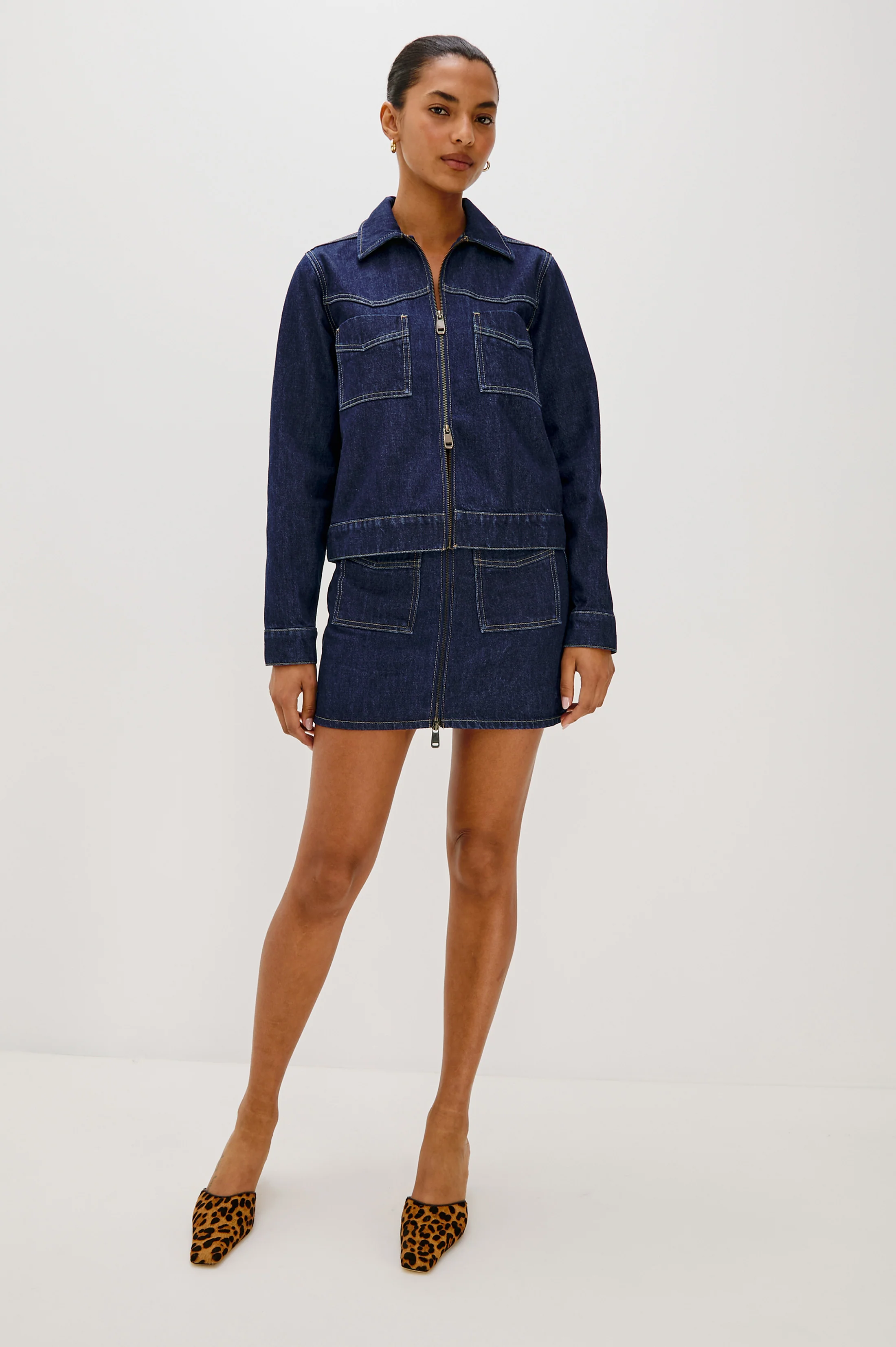 FALLBROOK SKIRT - DEEP INDIGO