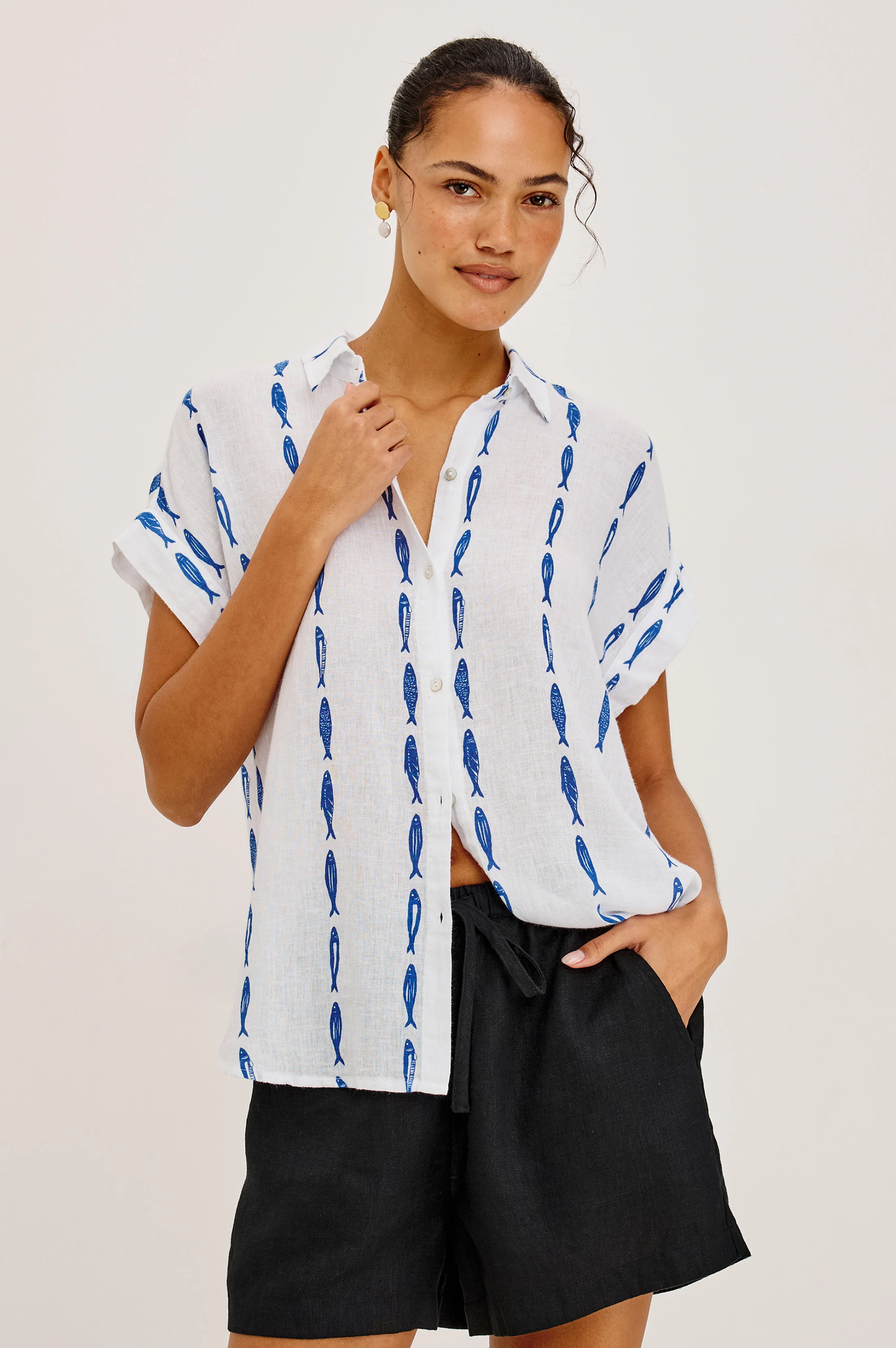 FARRAH SHIRT - SARDINES