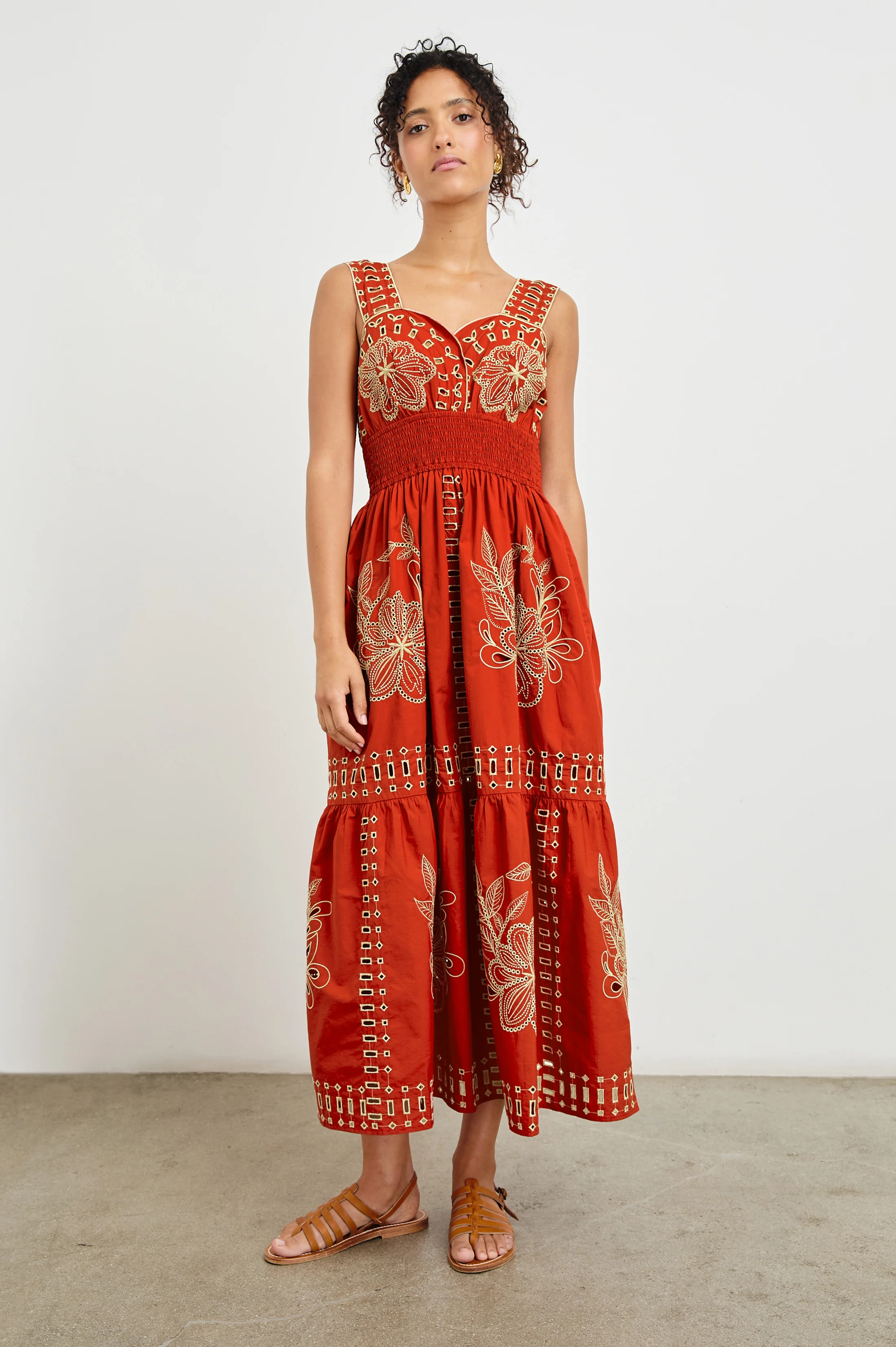 FAWN DRESS - TERRACOTTA - Image 5