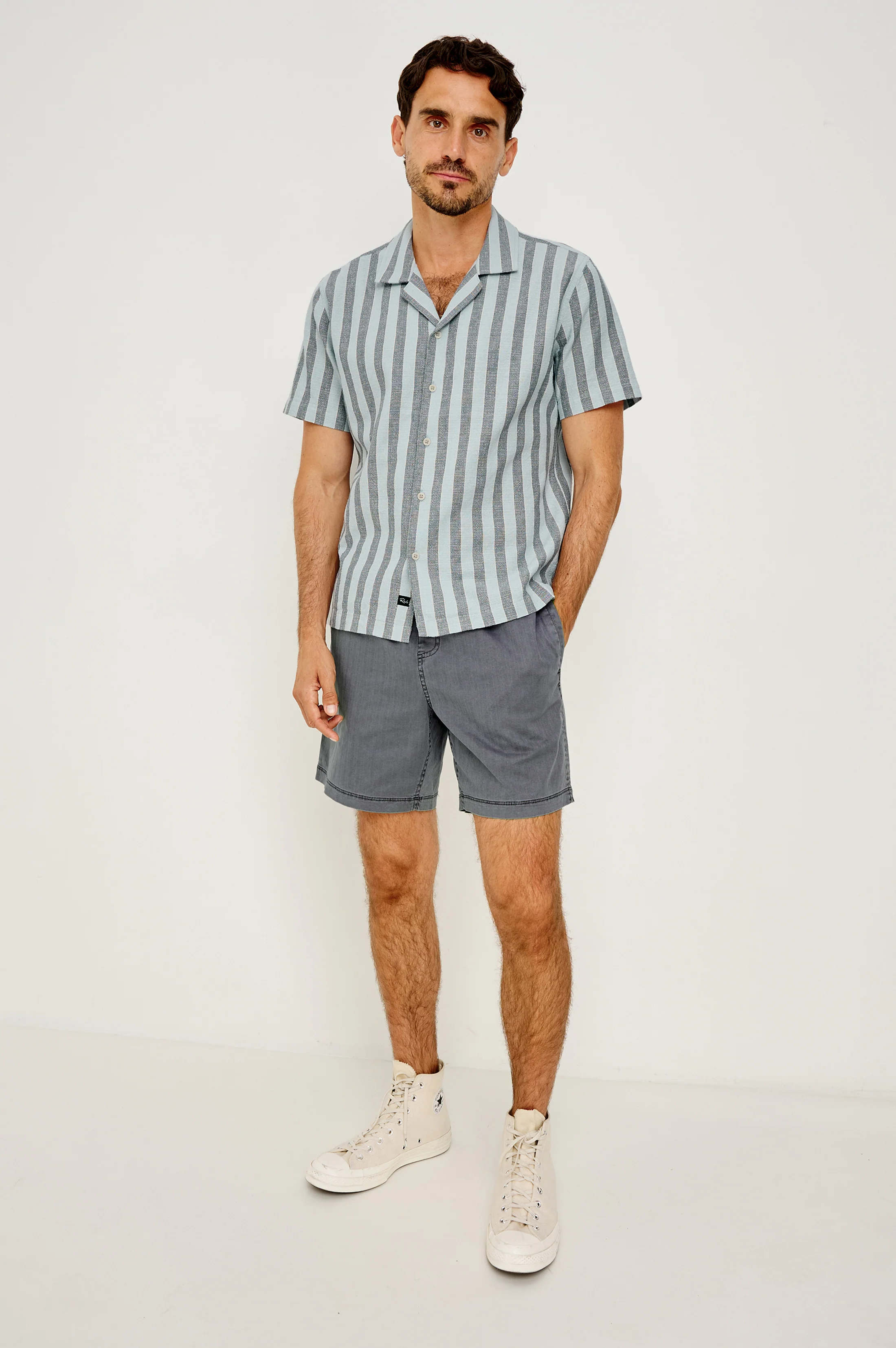 FIELDER SHIRT - BLUE JAY STRIPE - Image 4