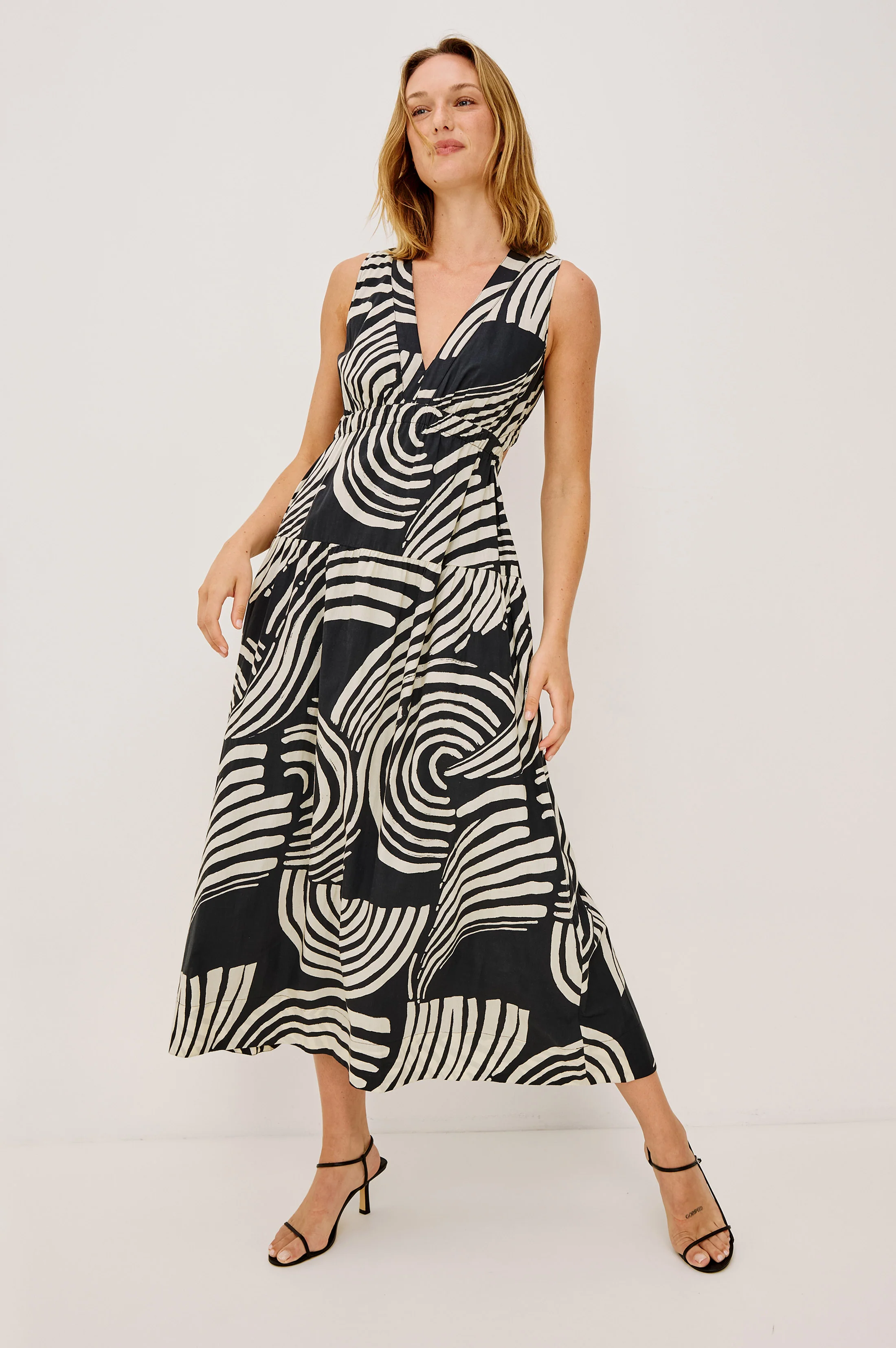 GENEVIEVE DRESS - ONYX WAVES - Image 5
