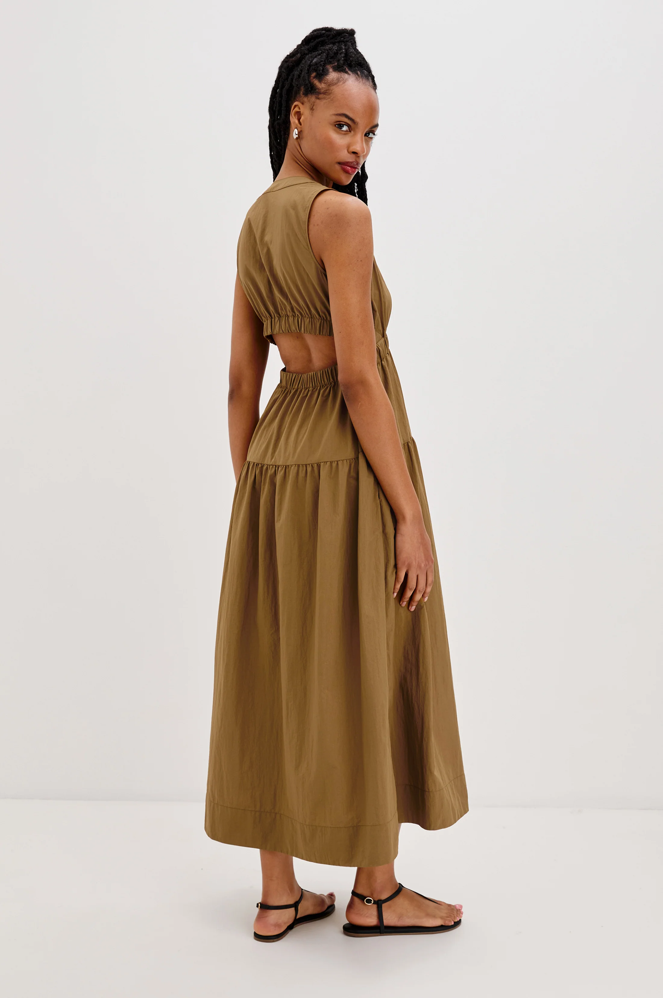 GENEVIEVE DRESS - SEPIA - Image 5