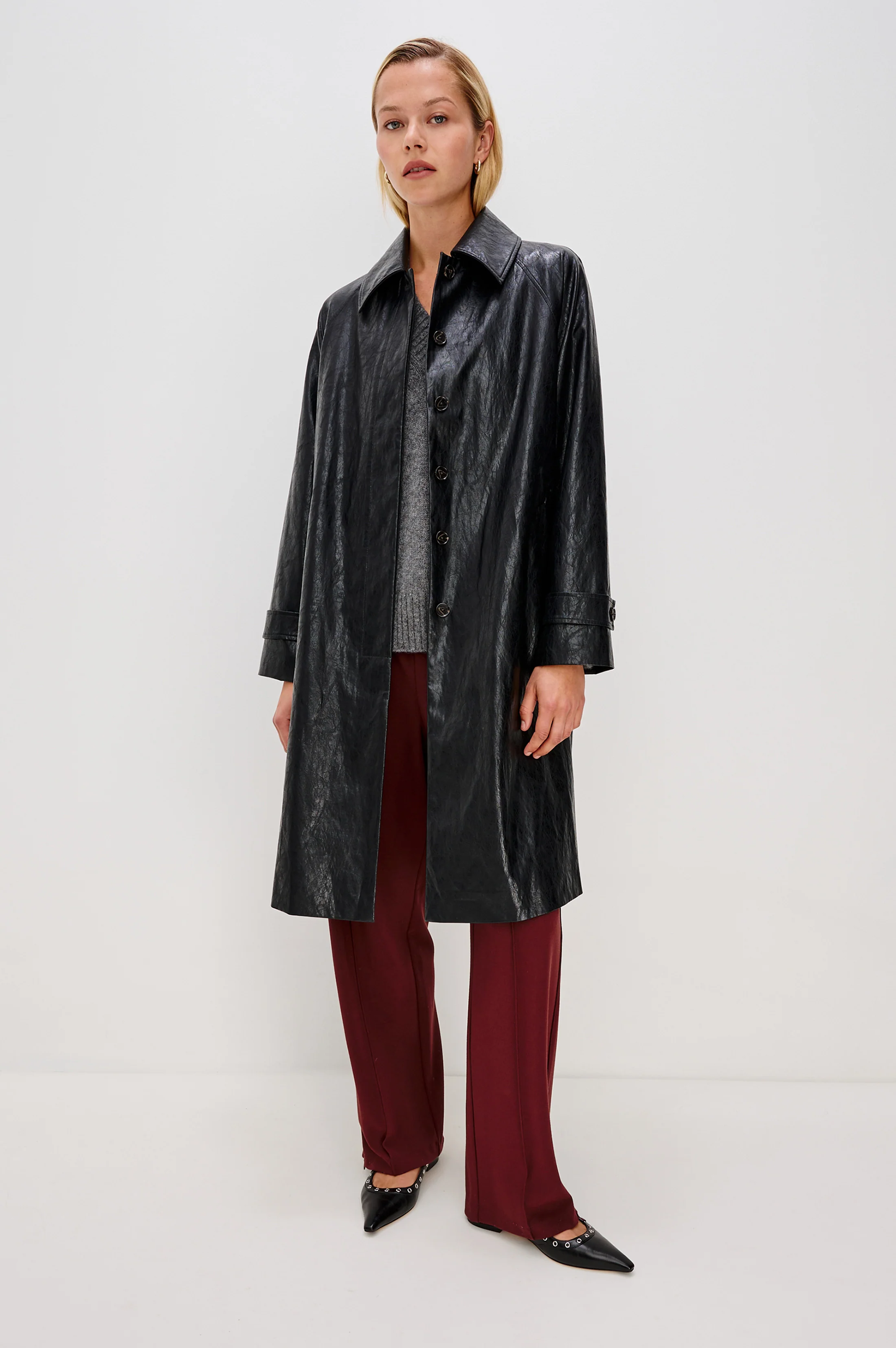 HILLS JACKET - FAUX LEATHER BLACK - Image 4