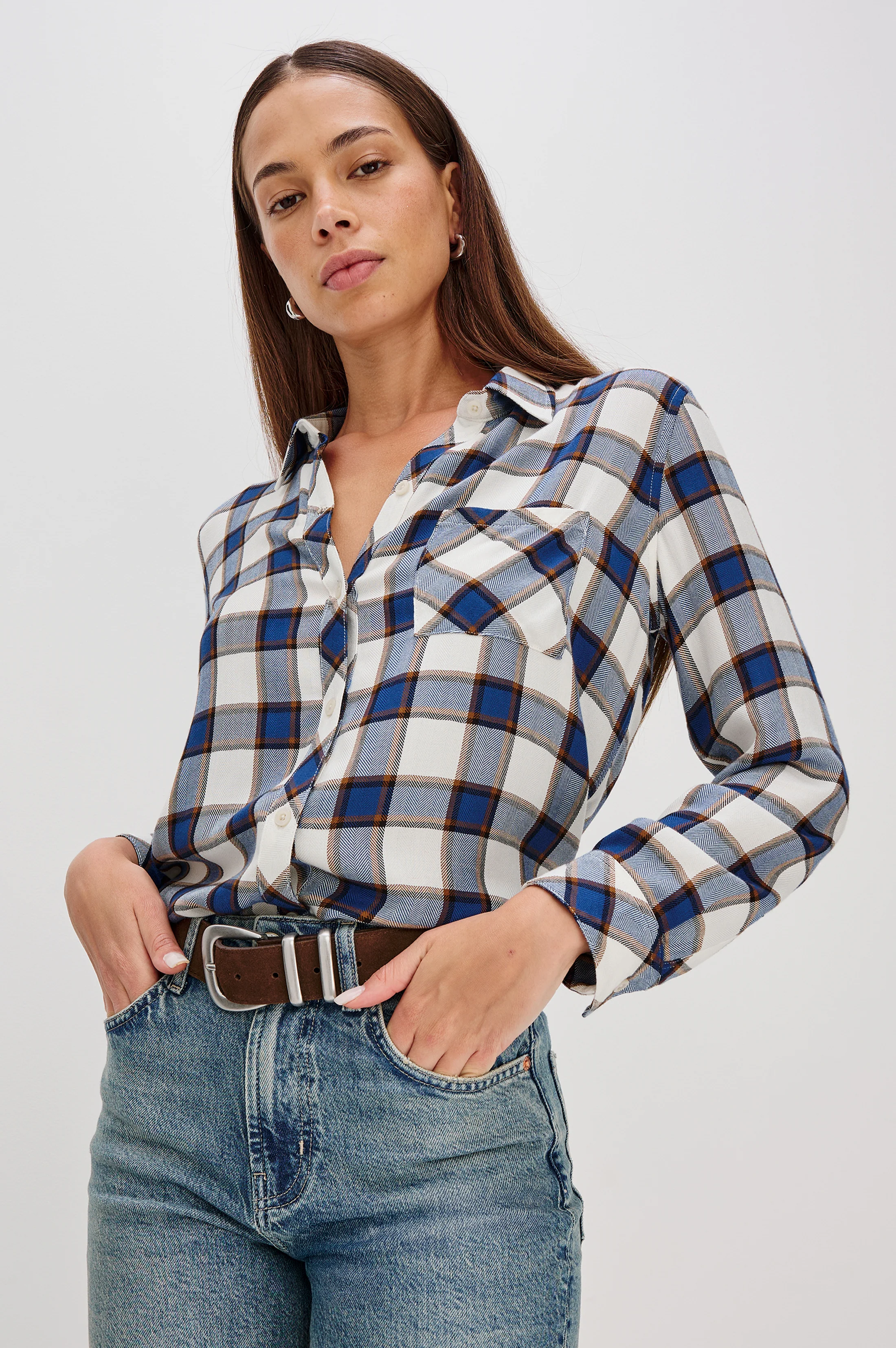 HUNTER SHIRT - GOLDEN COBALT