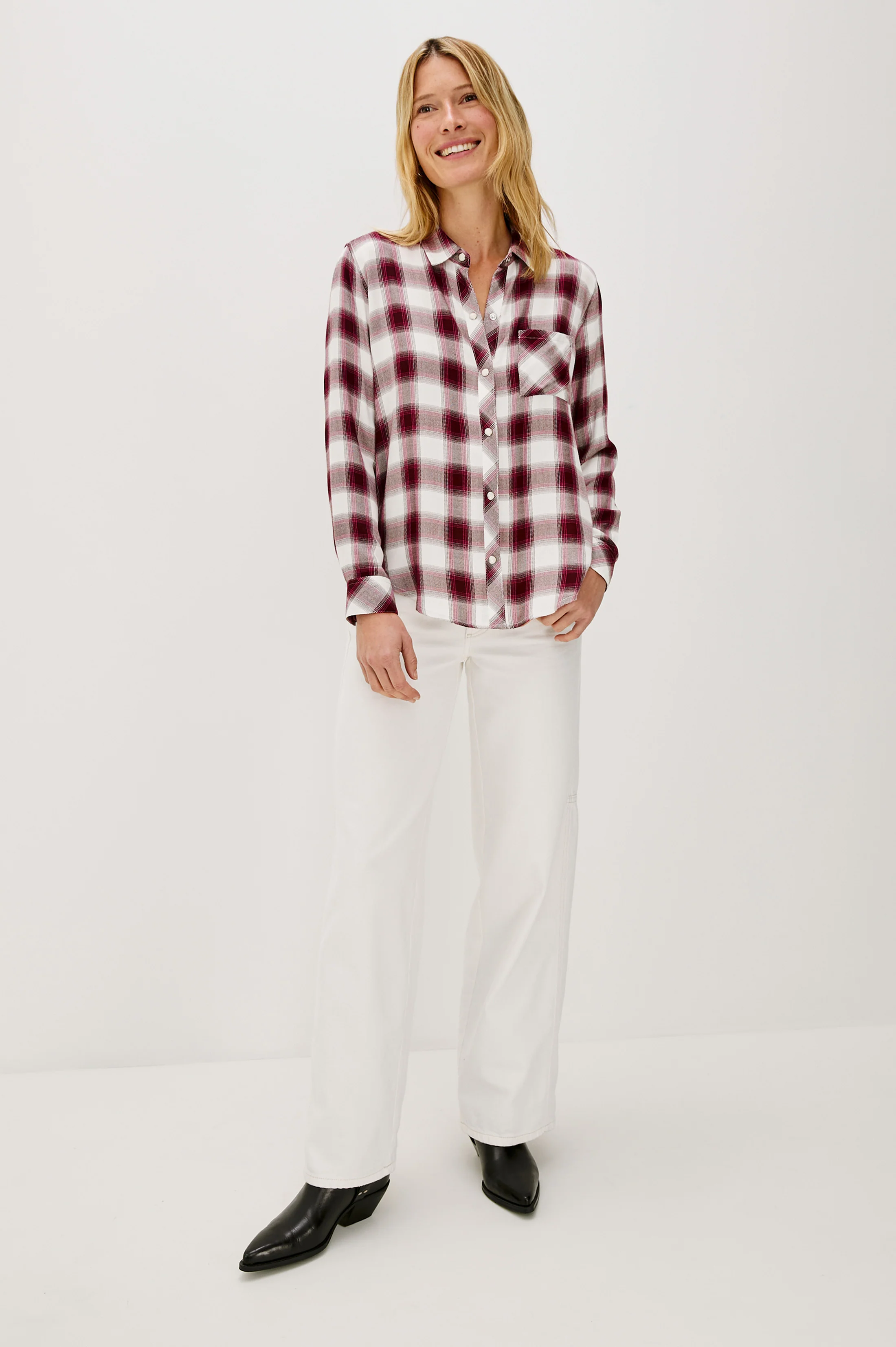 HUNTER SHIRT - RASPBERRY WINE - Image 3