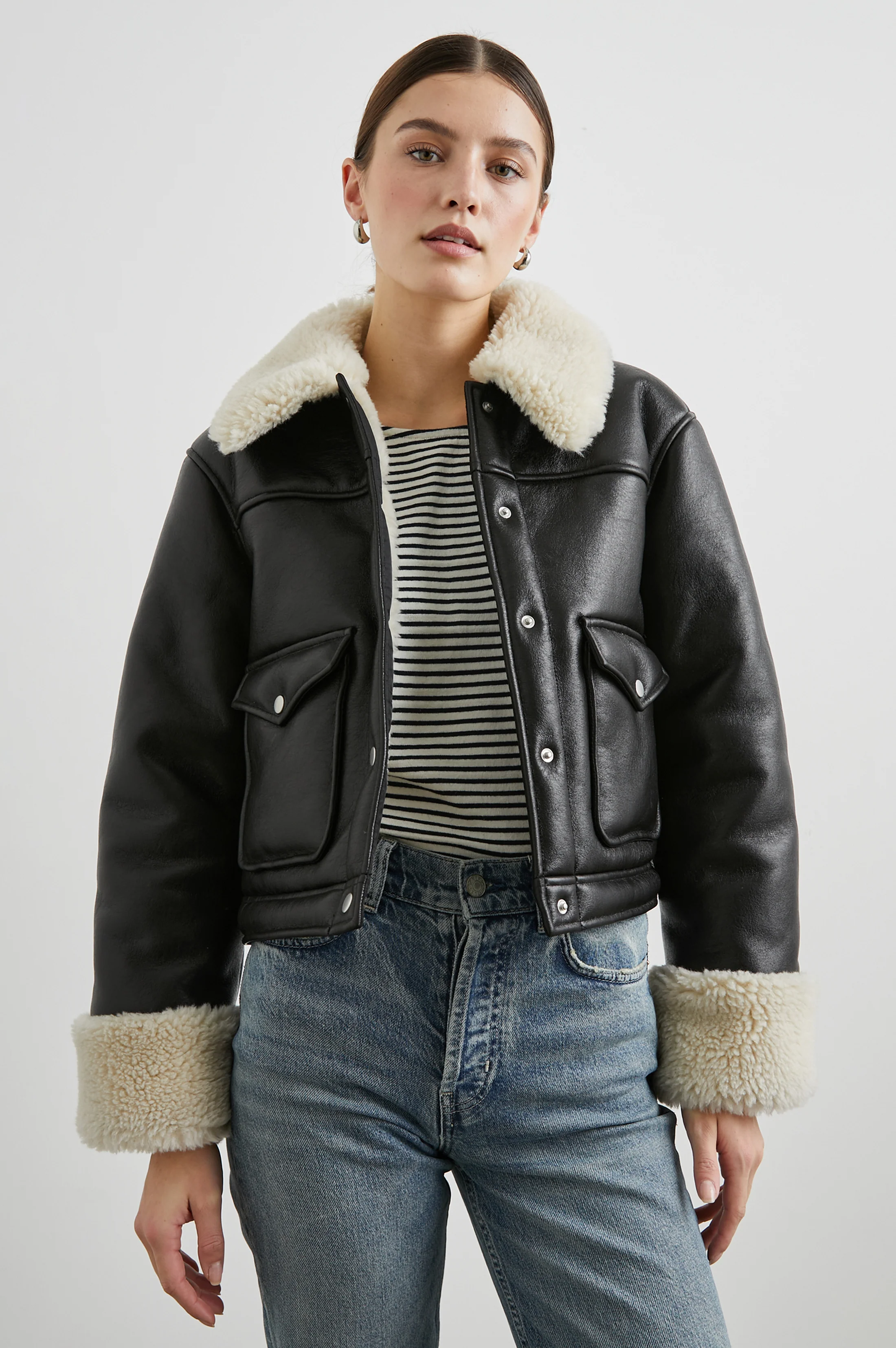 IMANI JACKET - BLACK IVORY - Image 4