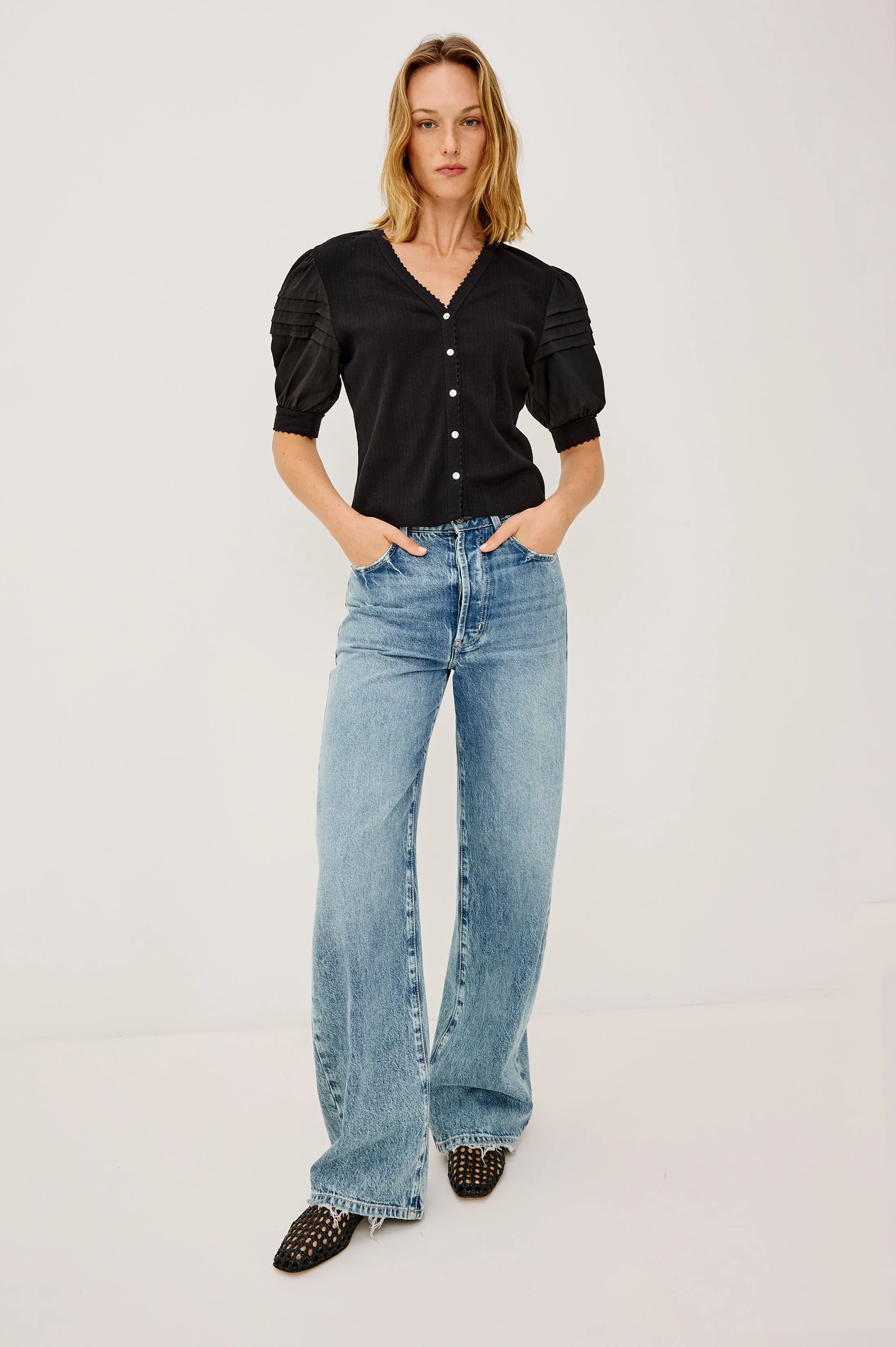 JESSIE SHIRT - BLACK - Image 3