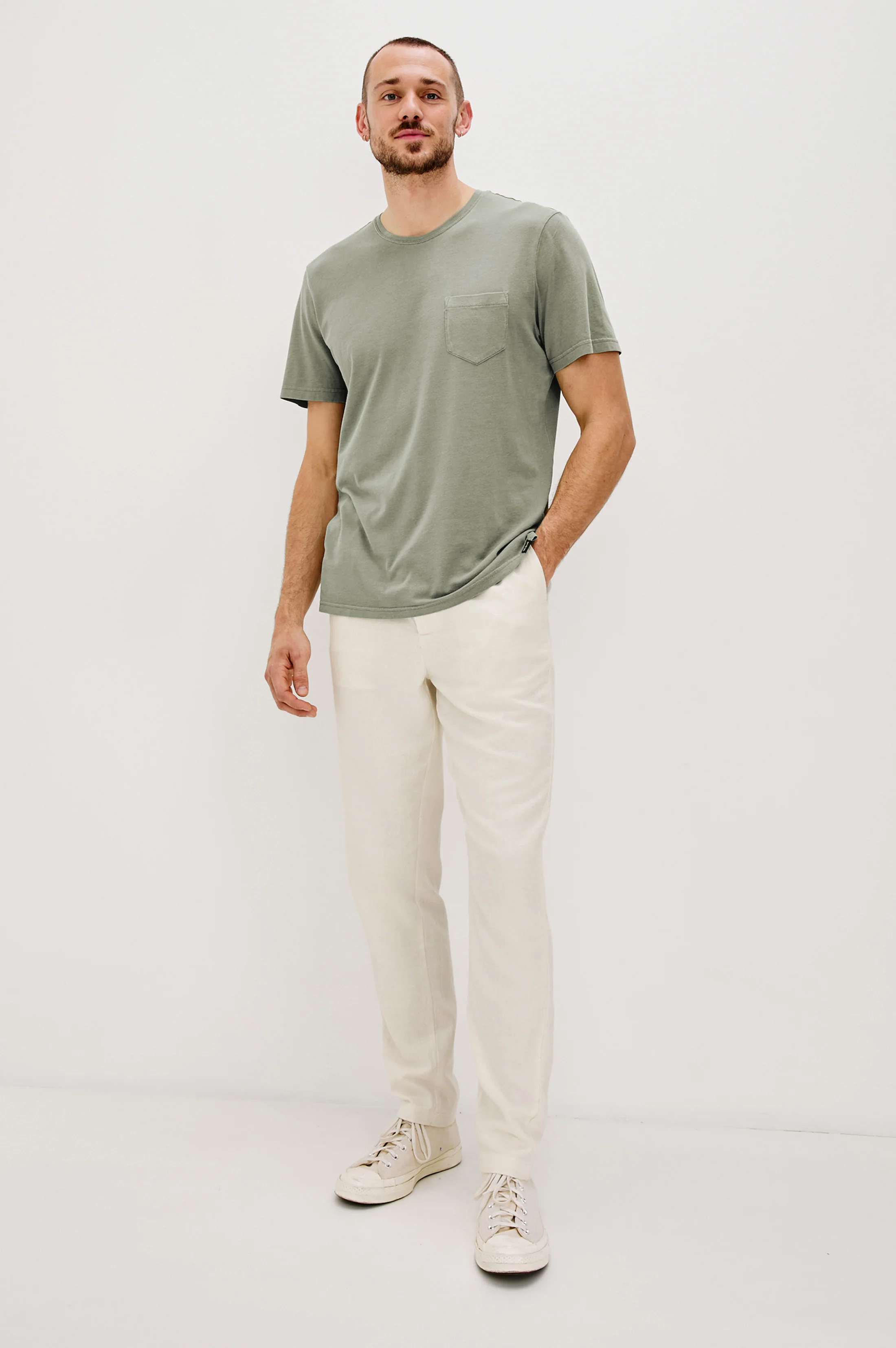 JOHNNY T-SHIRT - OLIVE - Image 4