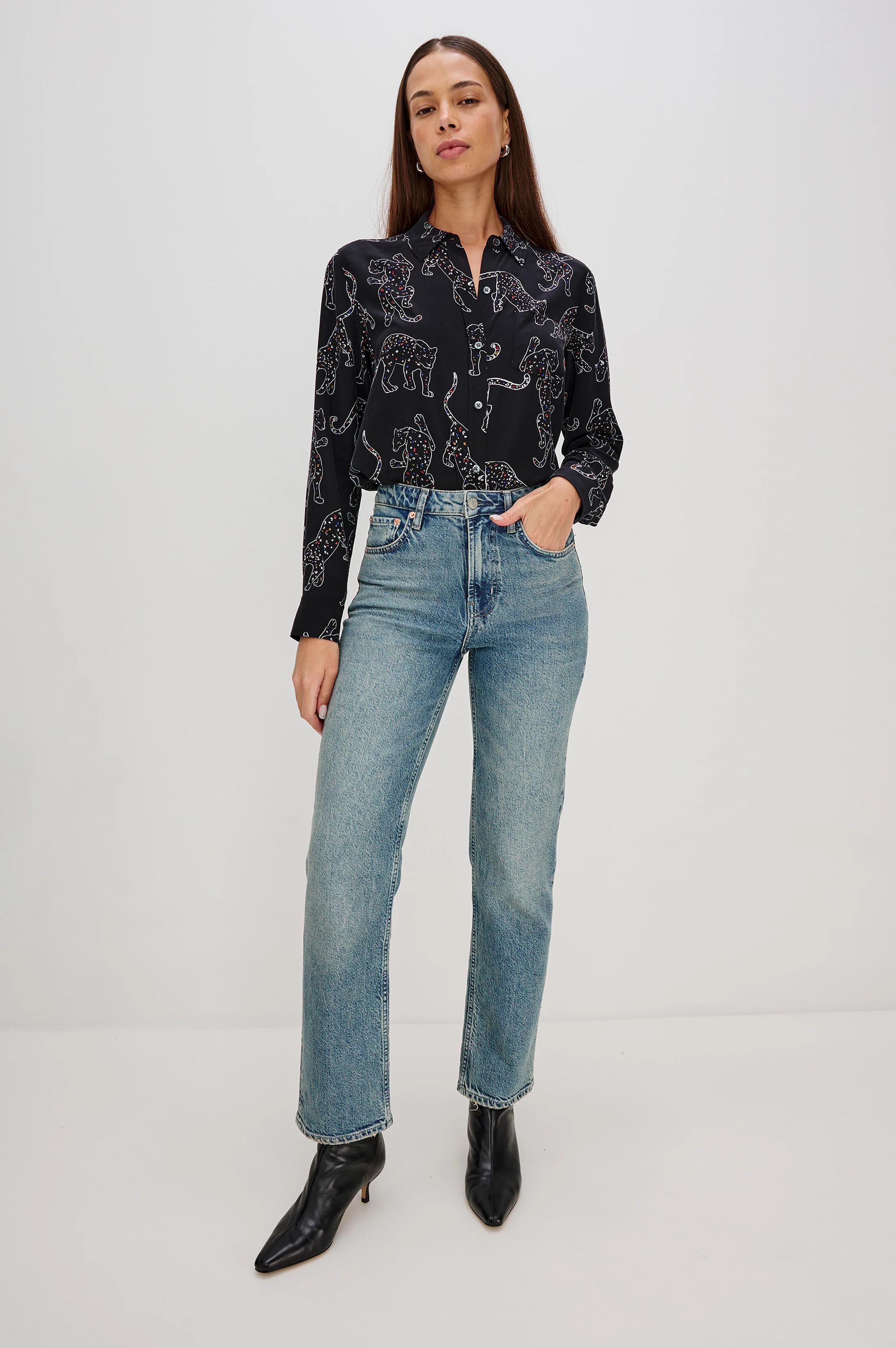 KATE SHIRT - BLACK JAGUARS - Image 3