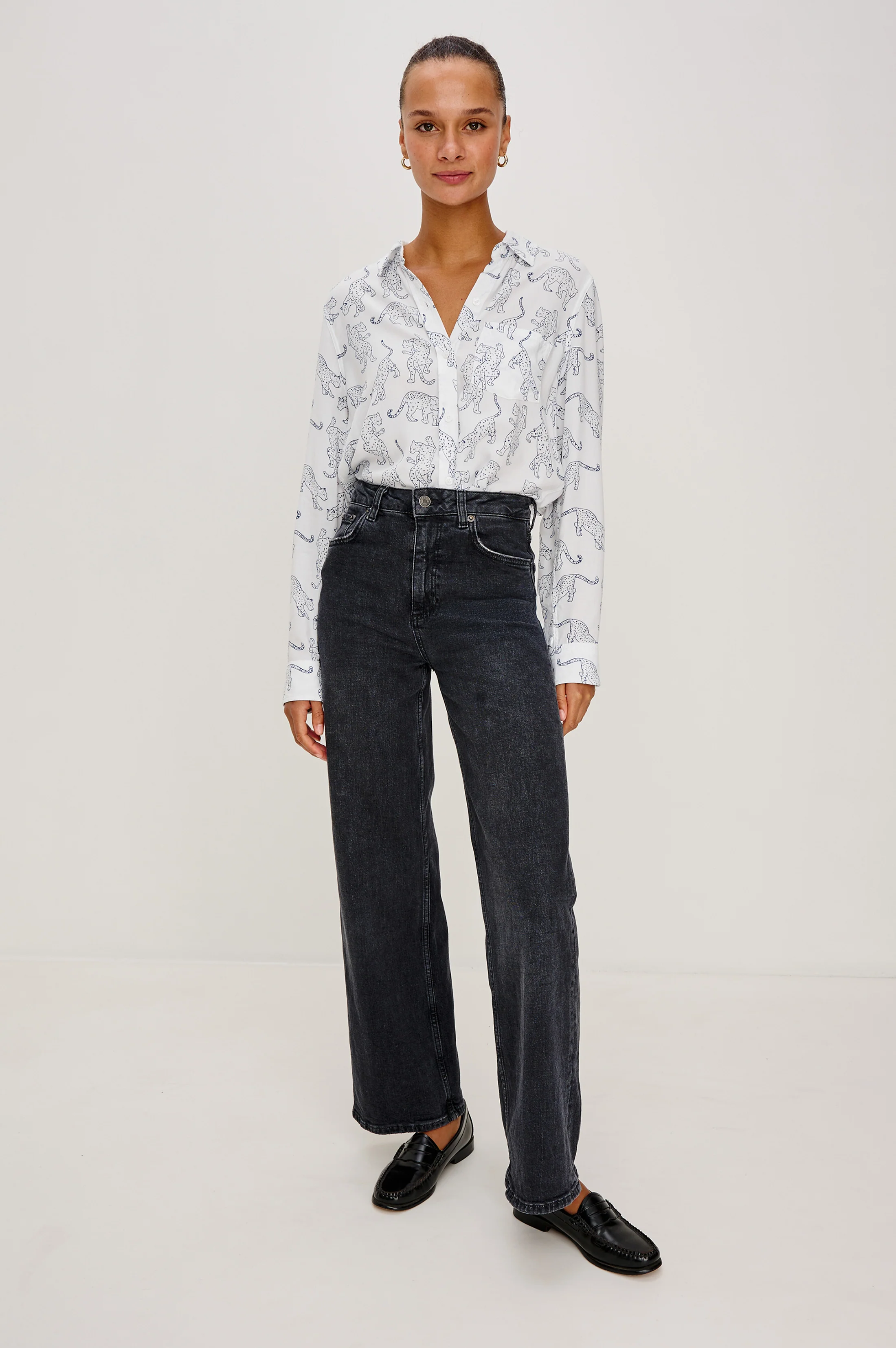 KATHRYN SHIRT - COBALT JAGUAR - Image 4