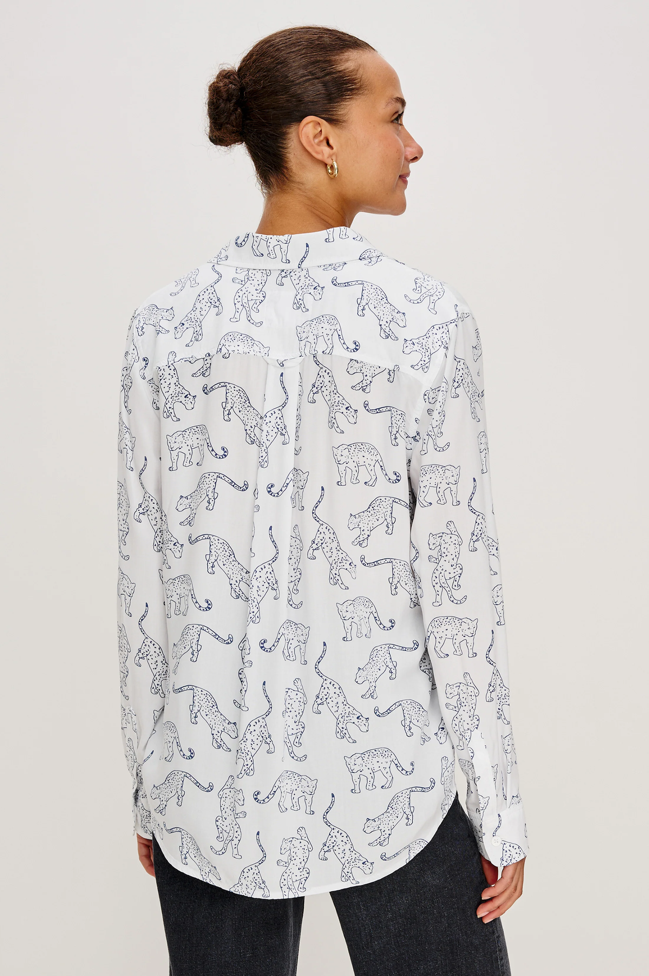 KATHRYN SHIRT - COBALT JAGUAR - Image 5