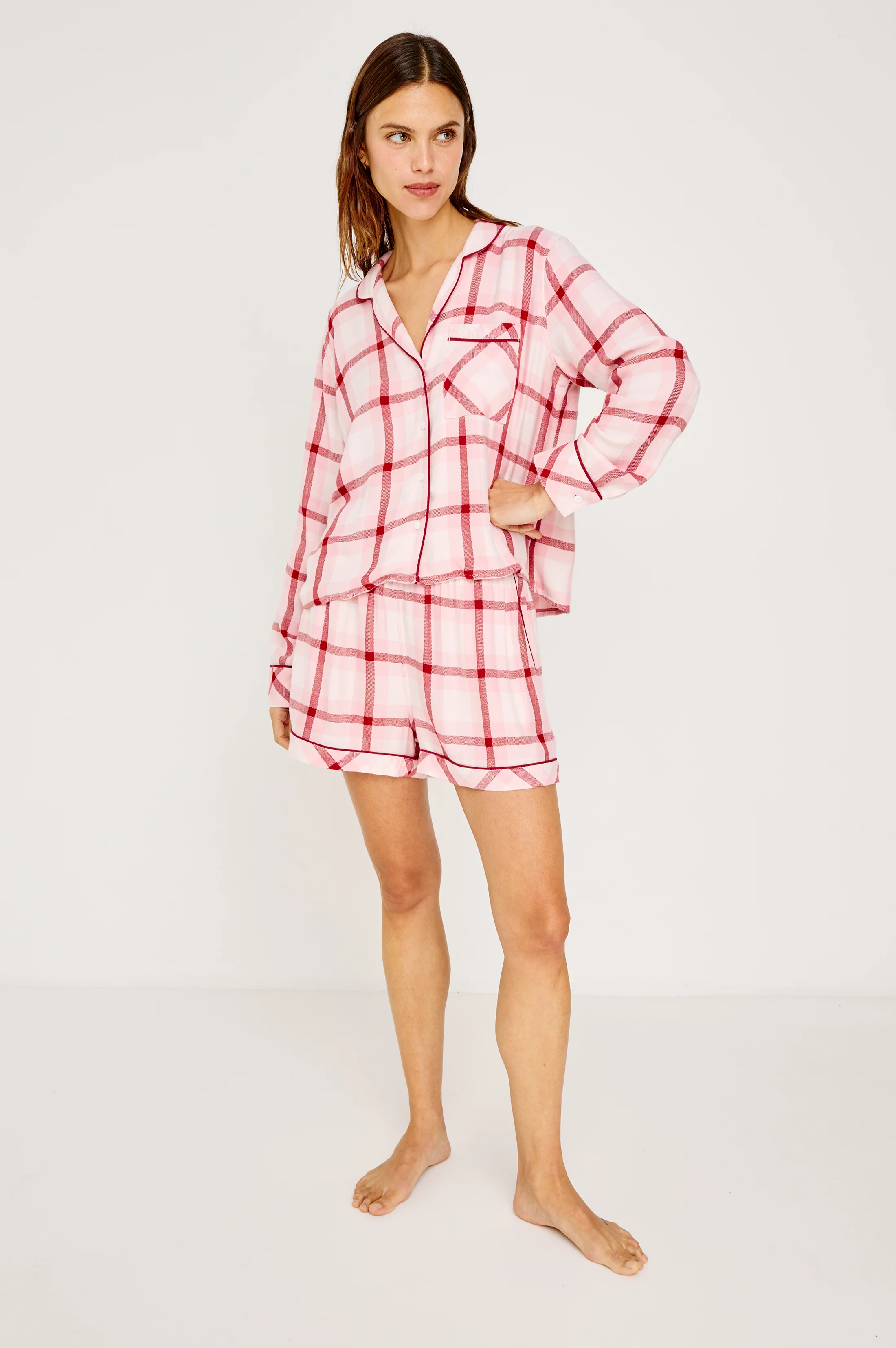 KELLEN PAJAMA SET - PINK CHERRY - Image 5
