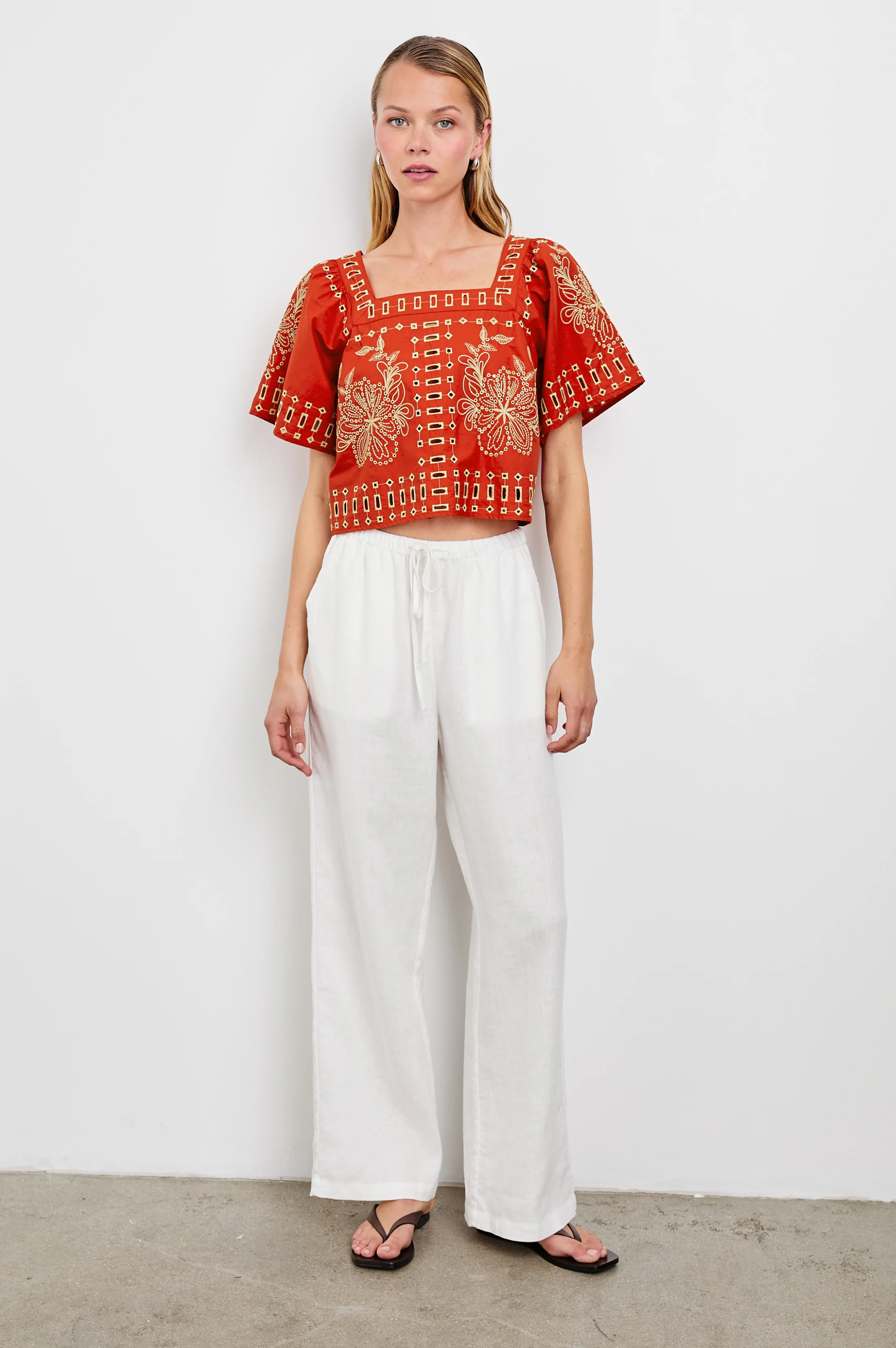 LAINE TOP - TERRACOTTA - Image 4