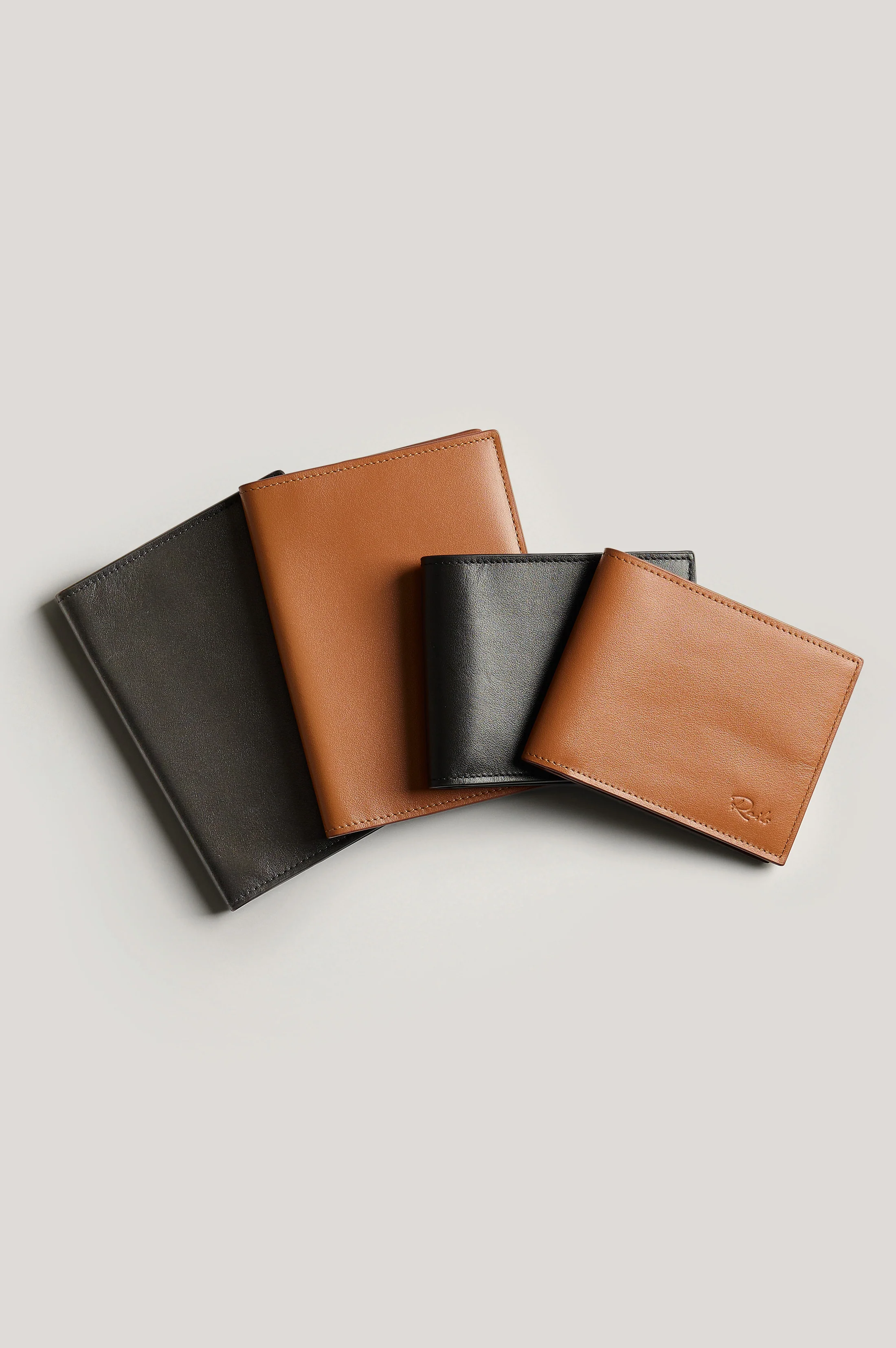 LEATHER BILLFOLD WALLET - COGNAC - Image 4