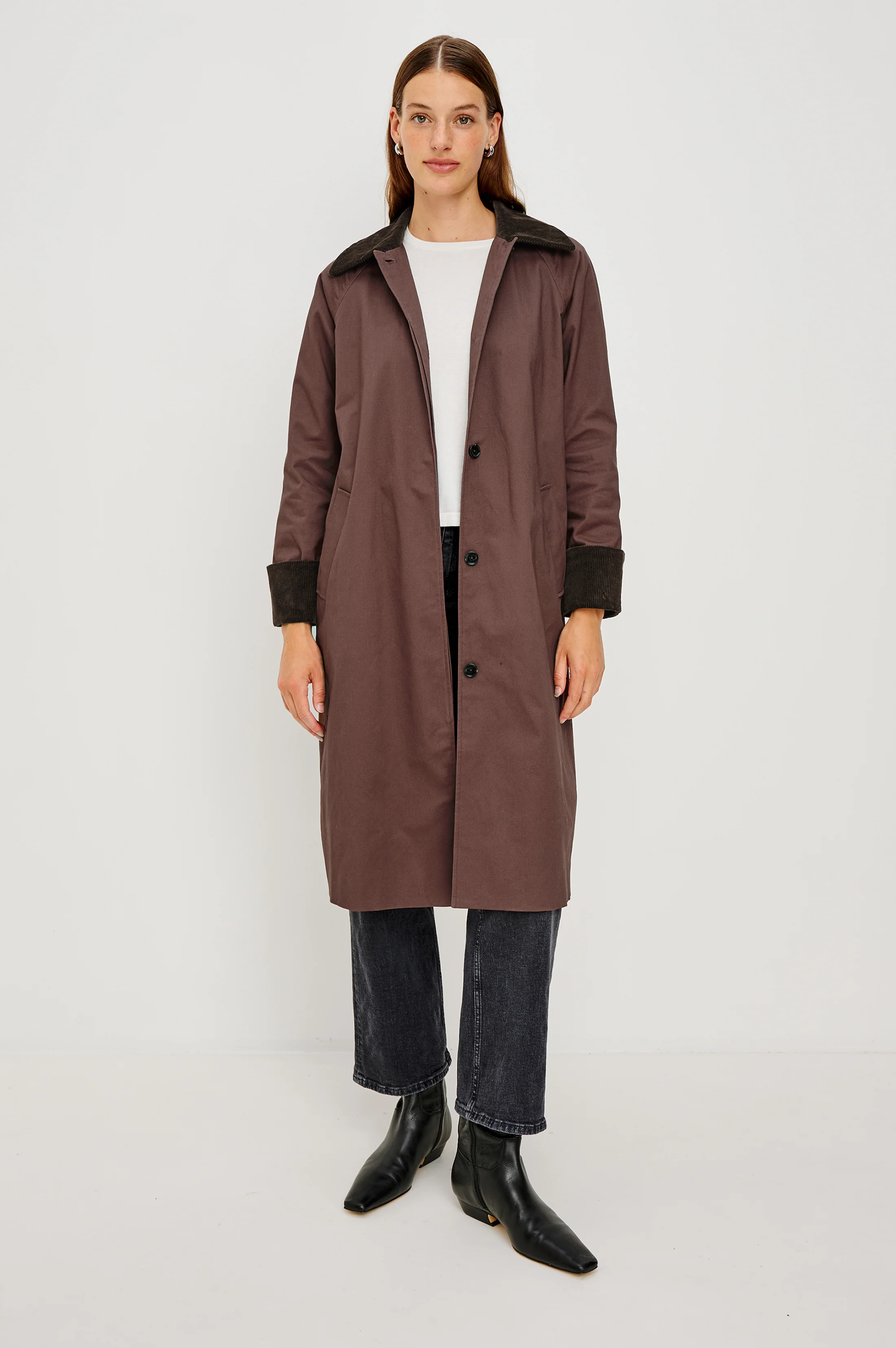 LEVY COAT - RAISIN