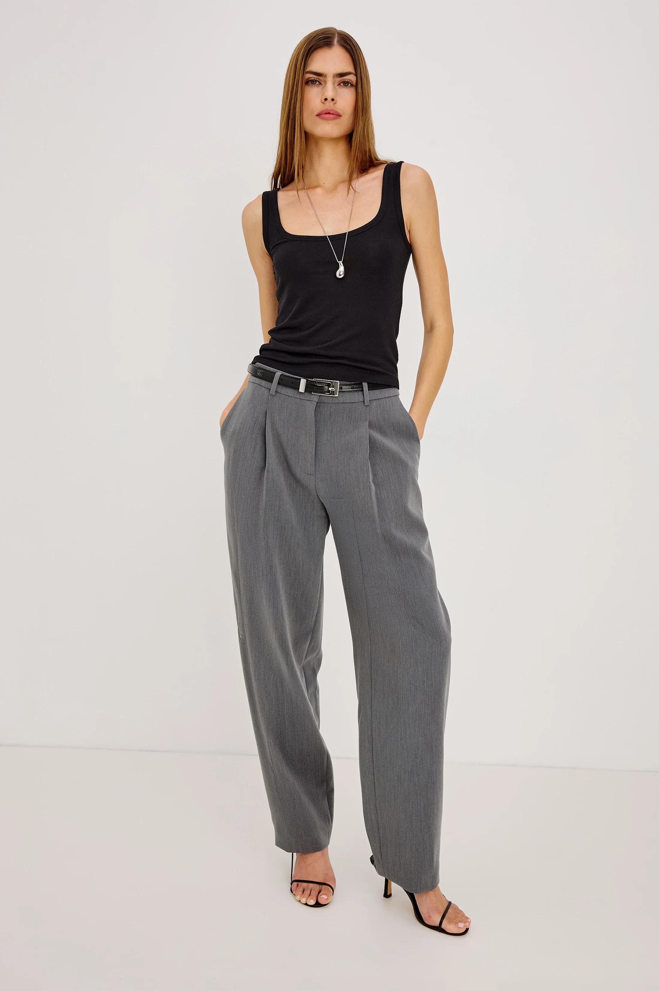 LINA TANK - BLACK - Image 3
