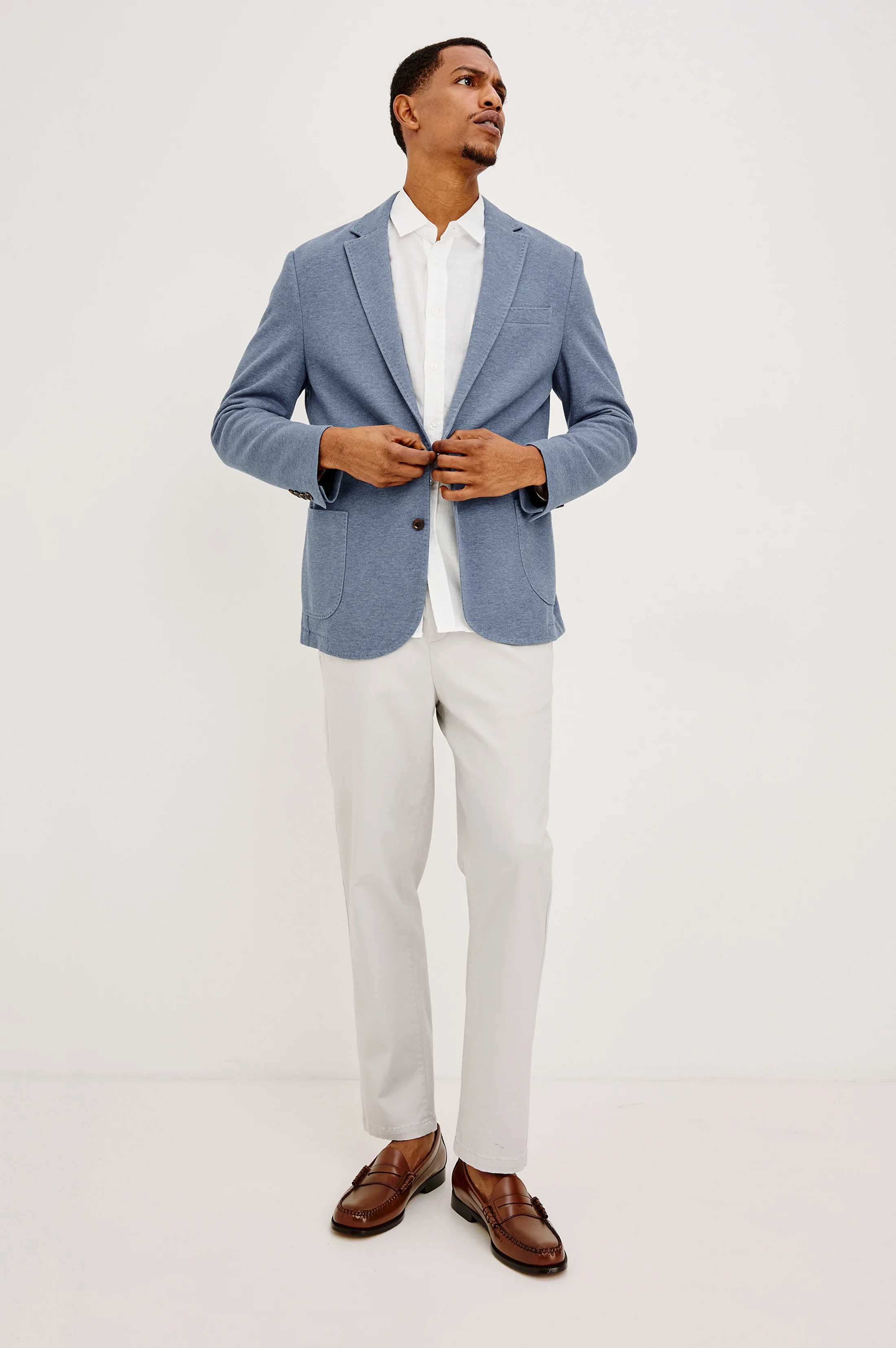 LORENZ BLAZER - HEATHER BLUE - Image 3