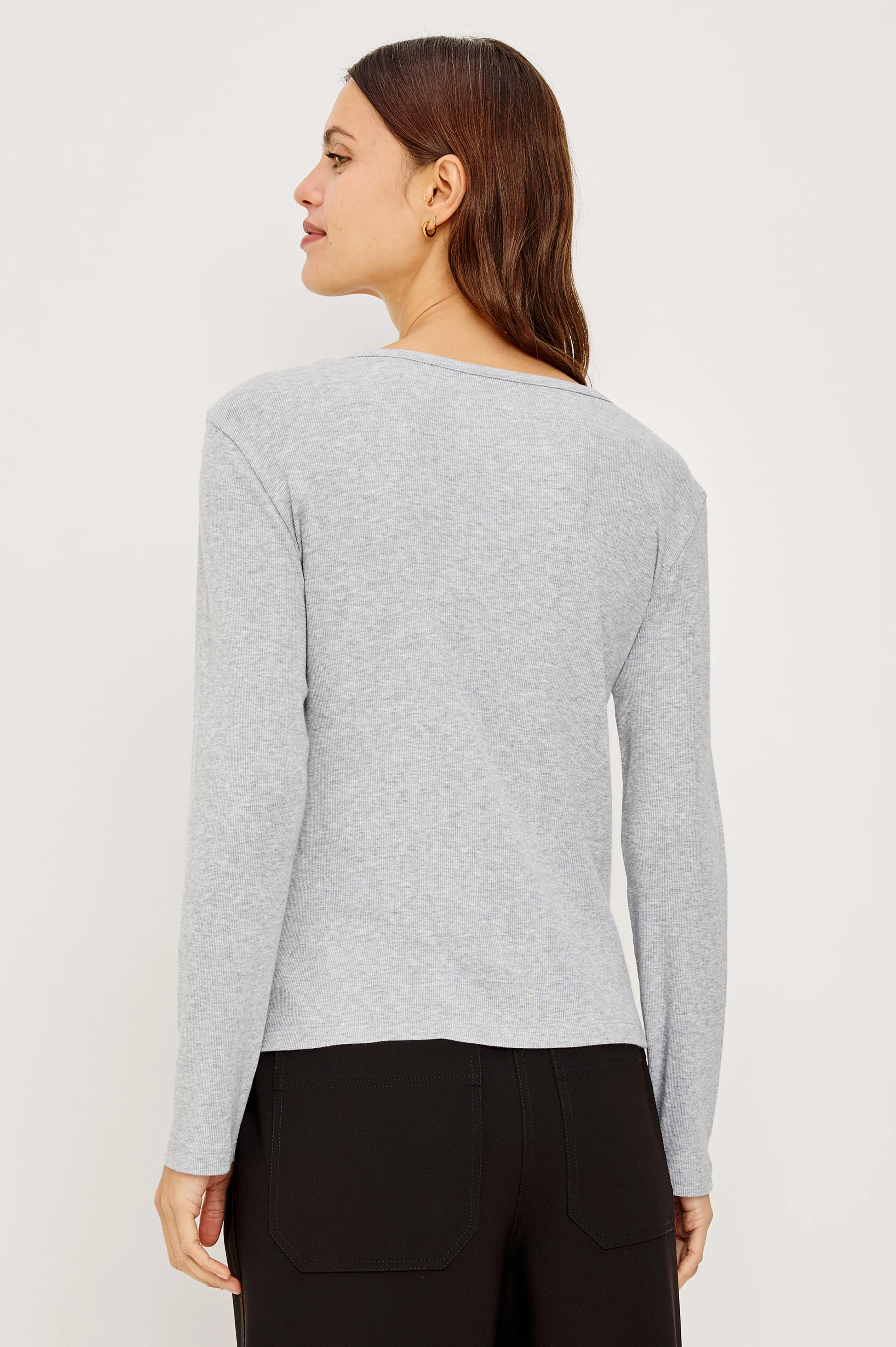 LOUNGE HENLEY - HEATHER GREY - Image 3