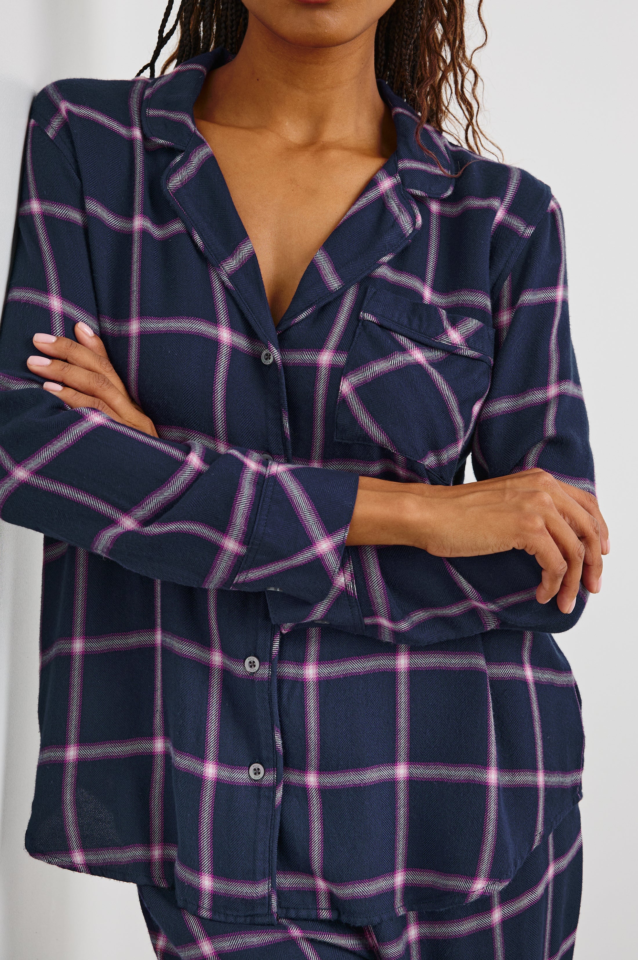 LUNA PAJAMA SET - SAPPHIRE MAGENTA - Image 4
