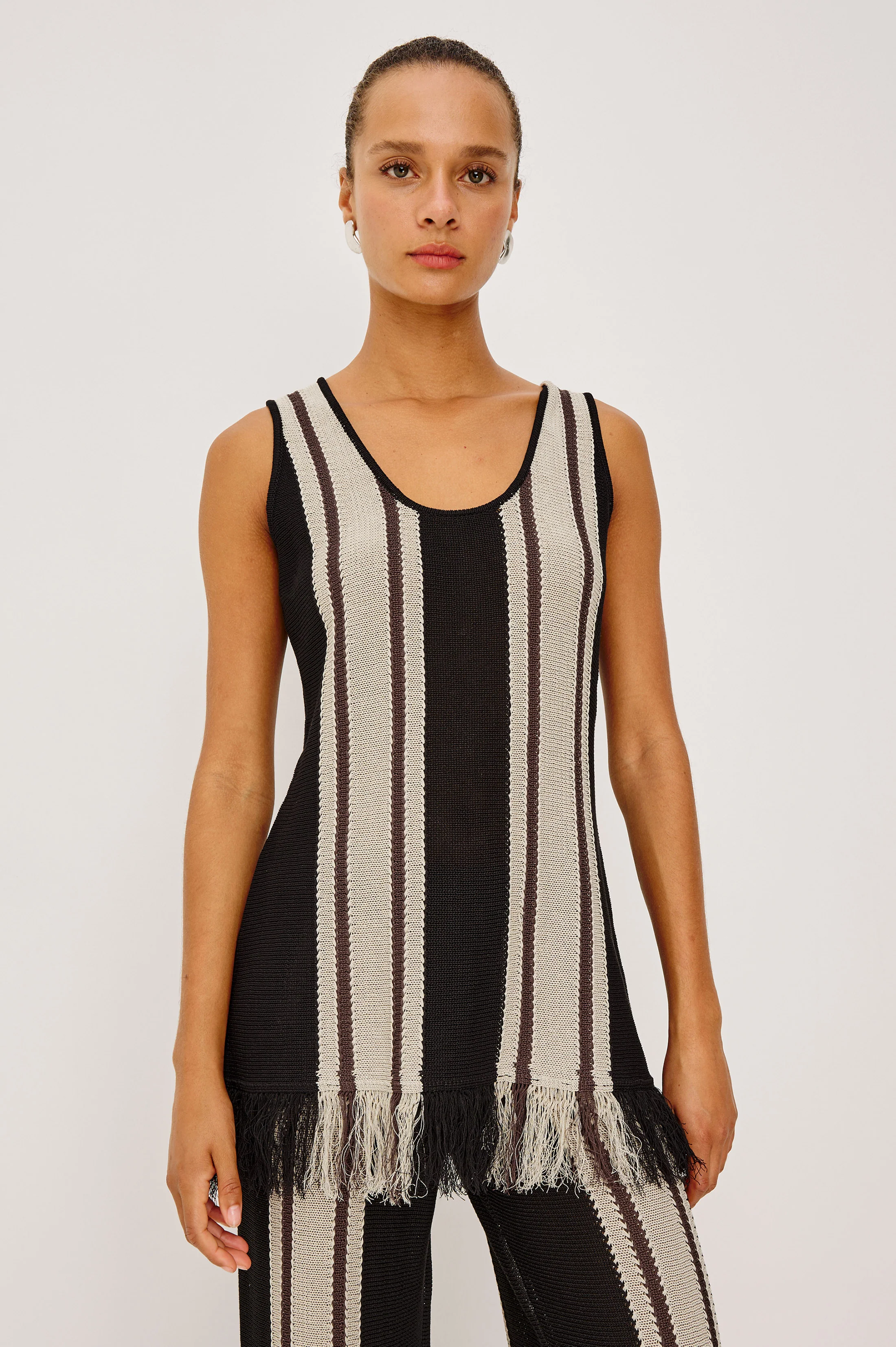 MARTINA TOP - ESPRESSO STRIPE