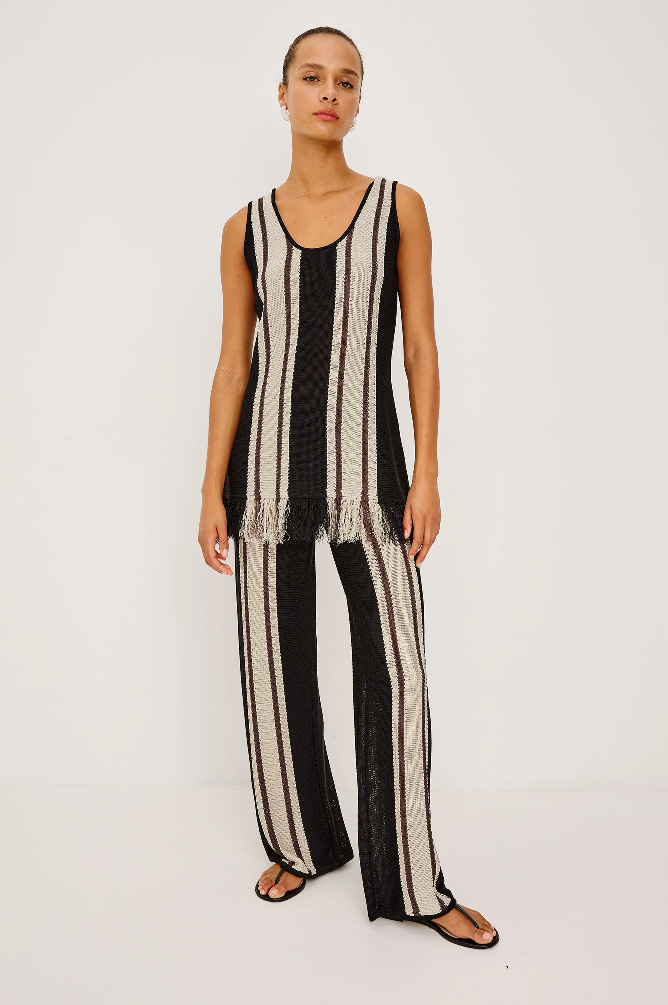 MARTINA TOP - ESPRESSO STRIPE - Image 3