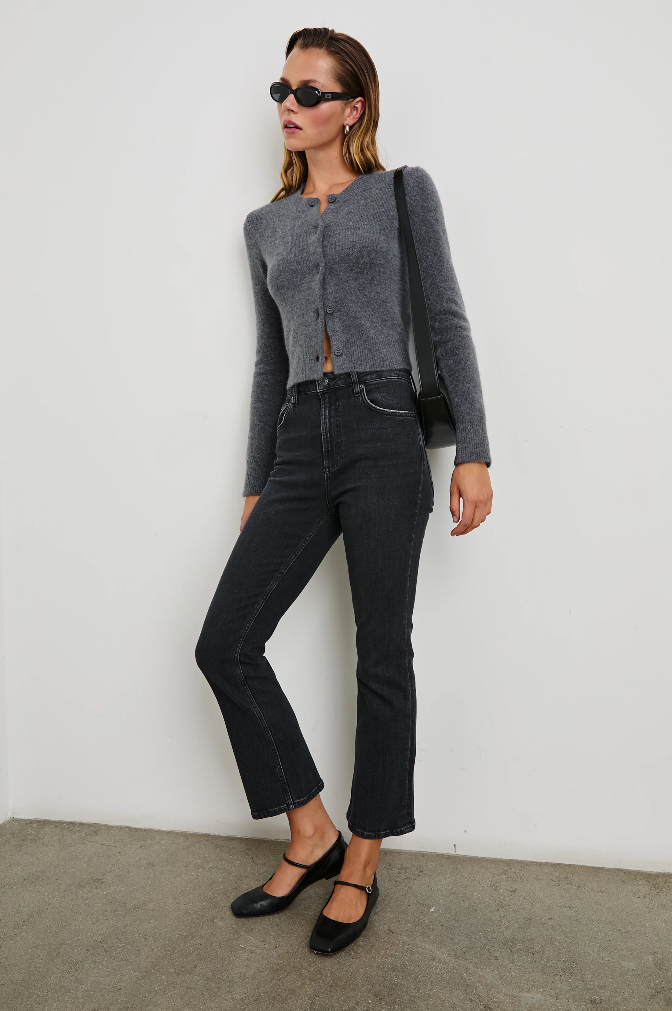 MATILDA CARDIGAN - CHARCOAL - Image 11