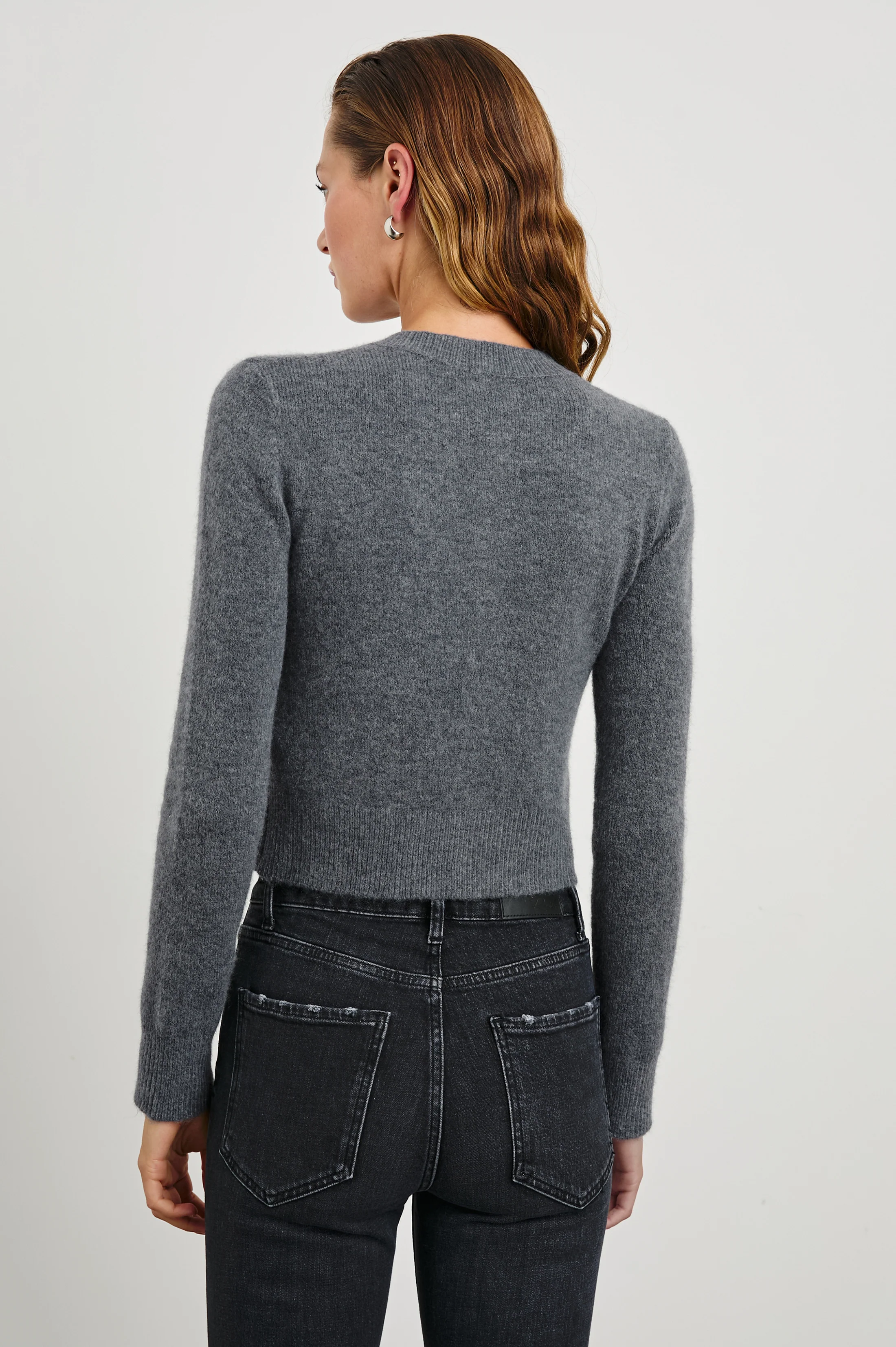 MATILDA CARDIGAN - CHARCOAL - Image 12