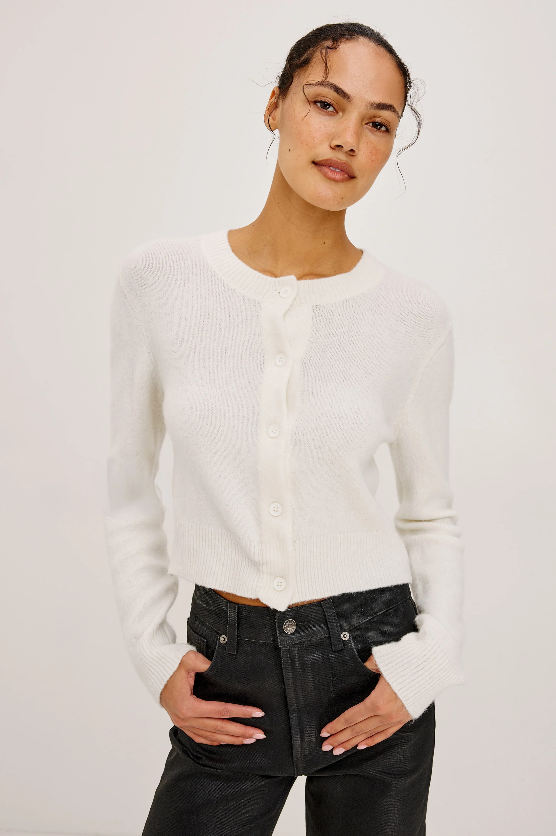 MATILDA CARDIGAN - IVORY - Image 4