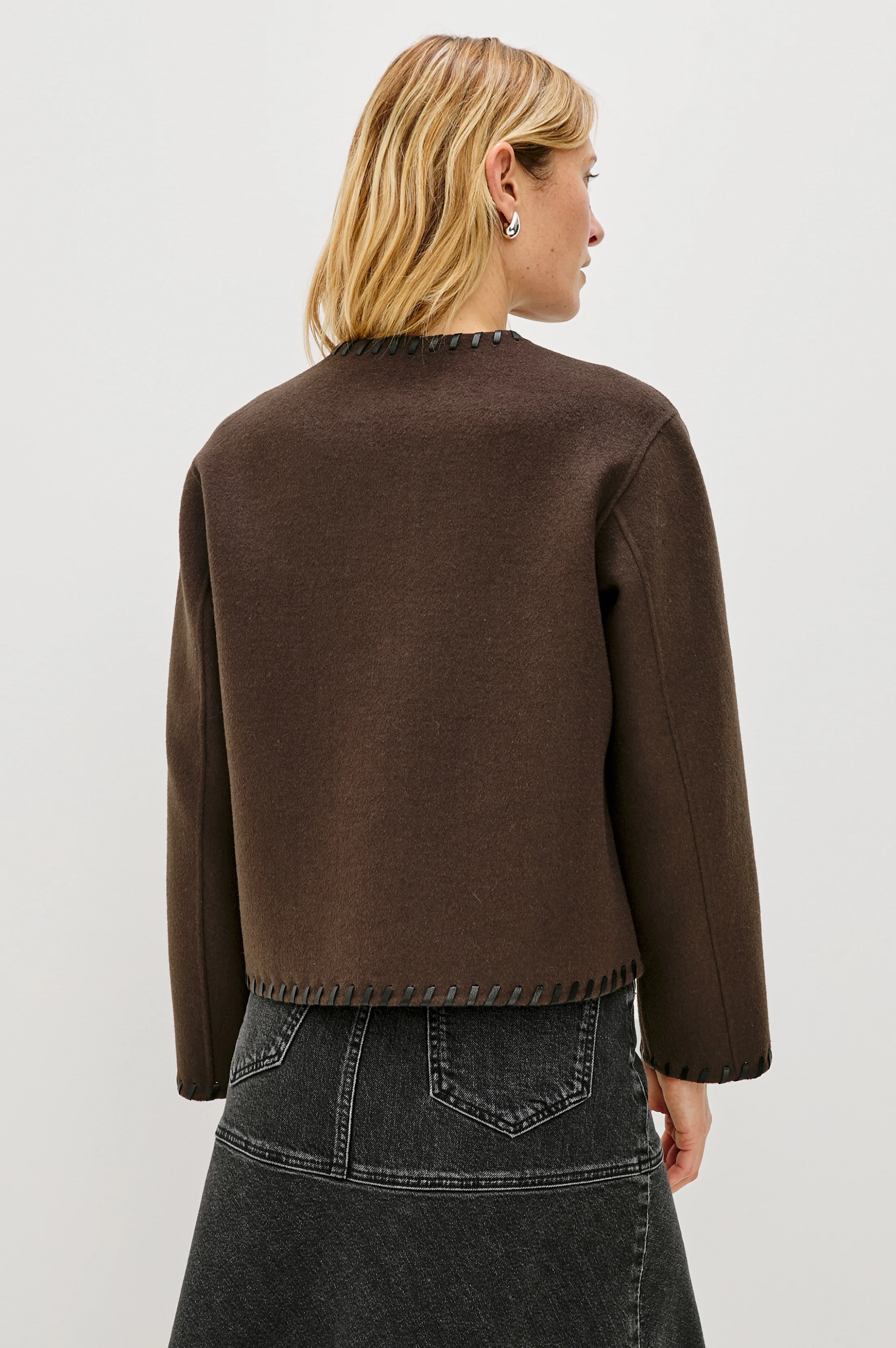 MELANIE JACKET - DARK BROWN - Image 5